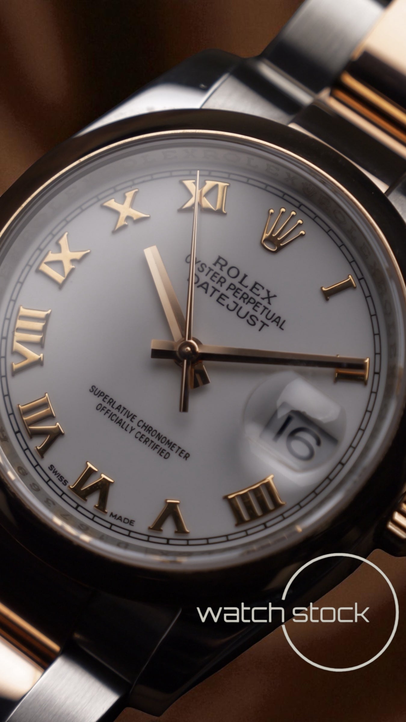 Rolex datejust 36mm Ref.116201 two-tone rose gold