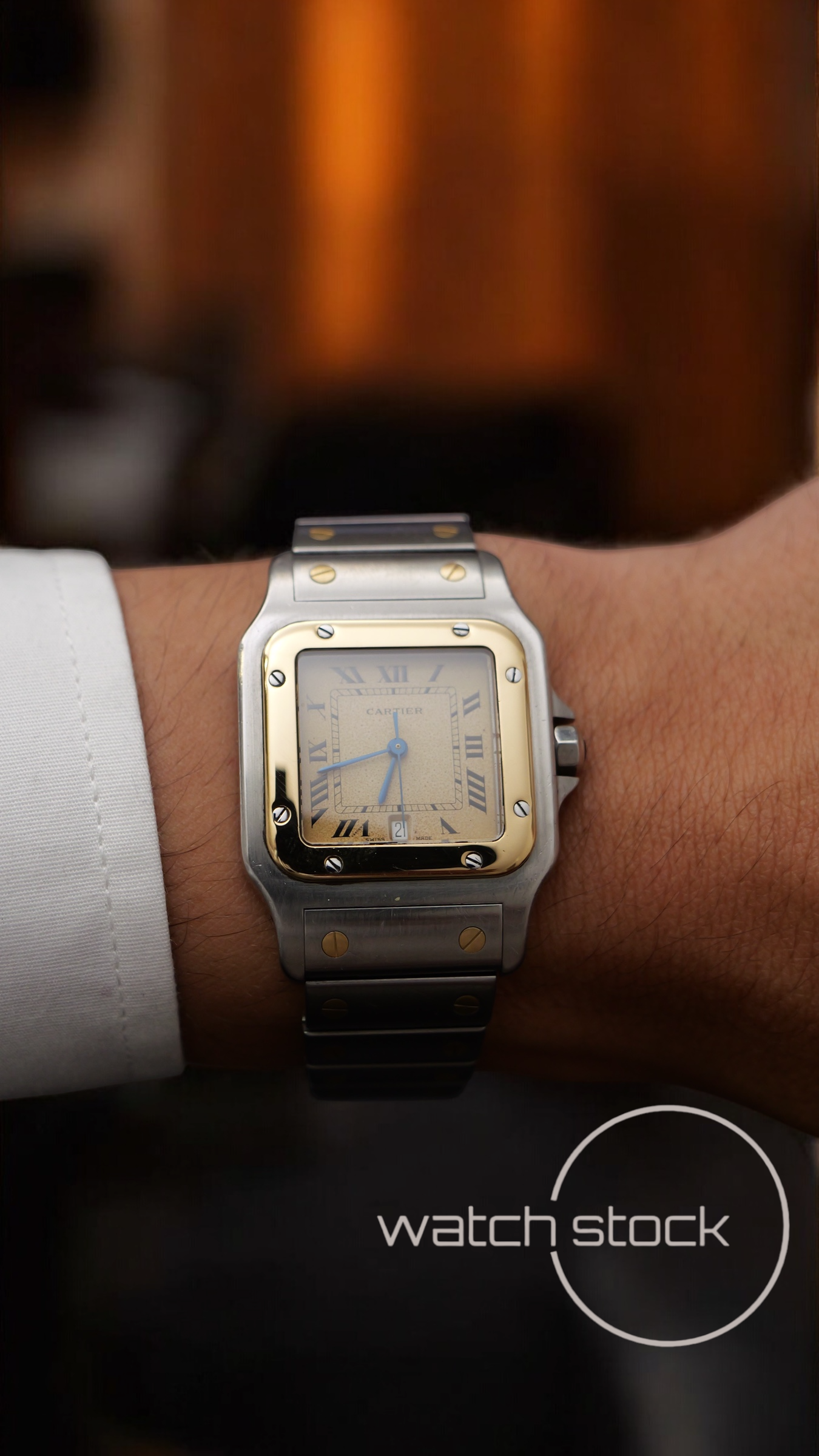 Cartier santos galbe 29x41mm ref.187901 must de cartier quarz
