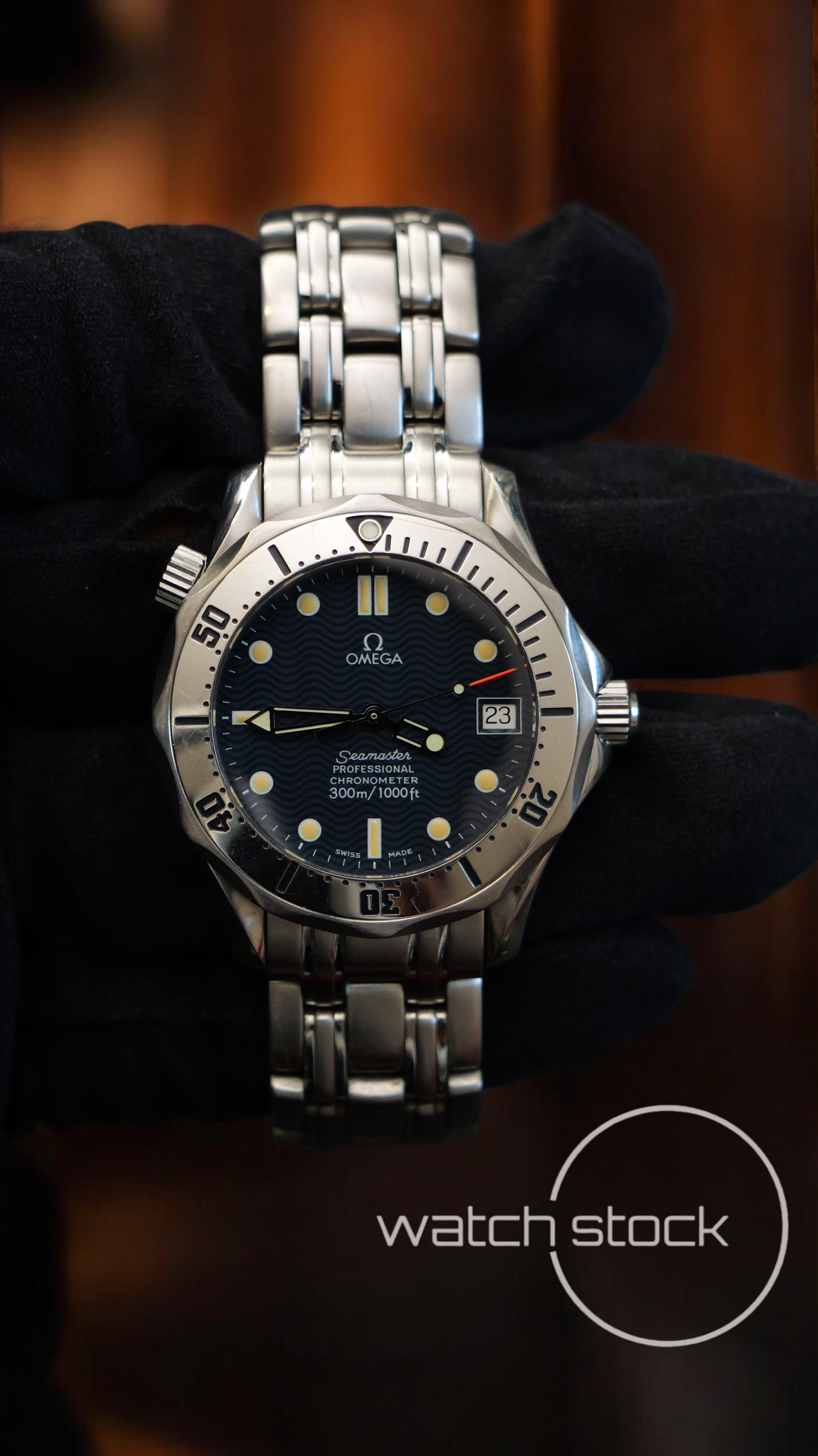 Omega seamaster 300m automatic (36mm) blue dial ref. 168.1502
