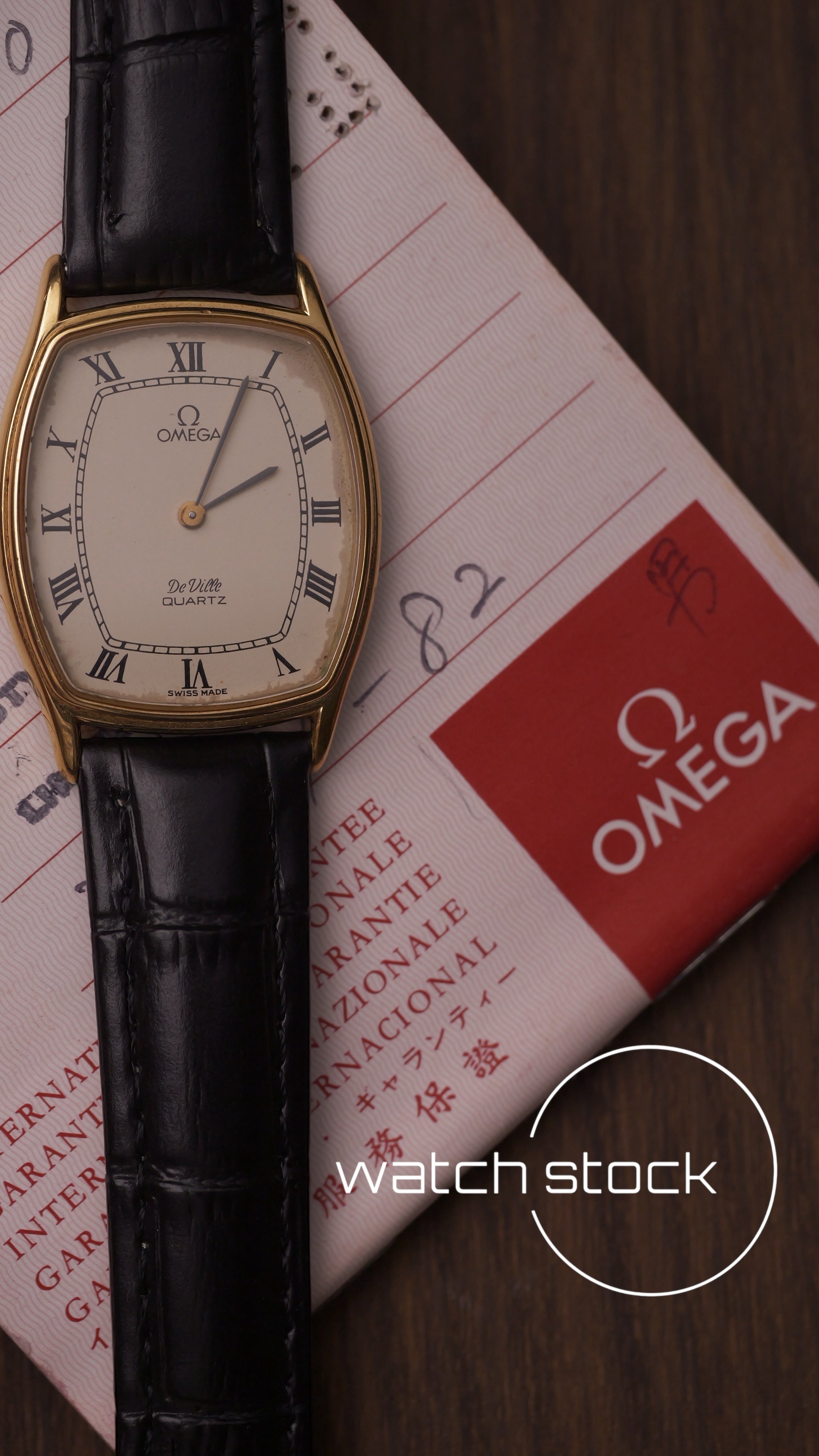 Omega De ville vintage 33mm placcato oro +paper