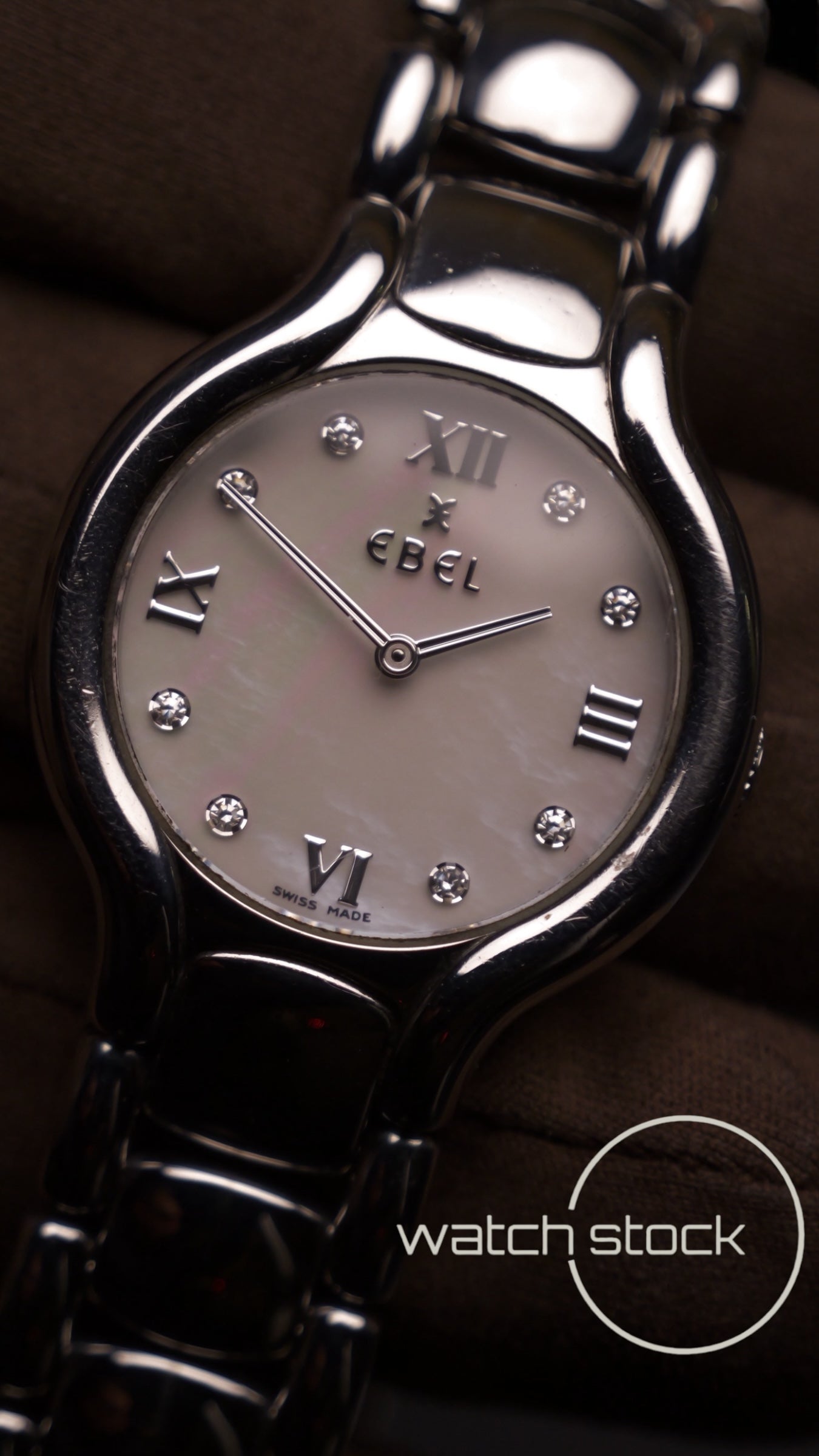 Ebel Beluga Quartz 26mm ref 9157421 diamanti anno 1990