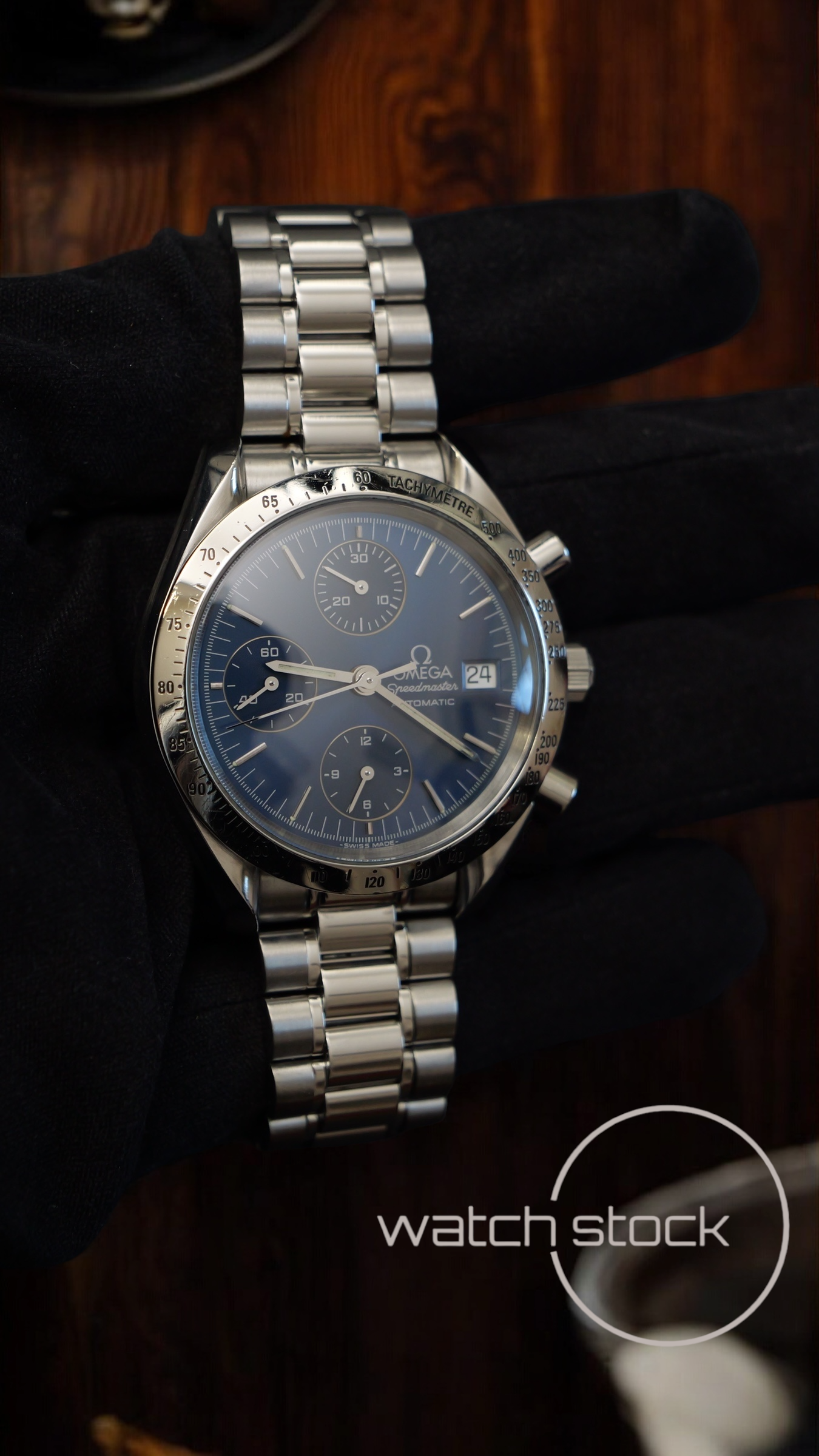 Omega speedmaster date (39mm) condizioni eccezionali Ref. 3511.80 automatic blue dial