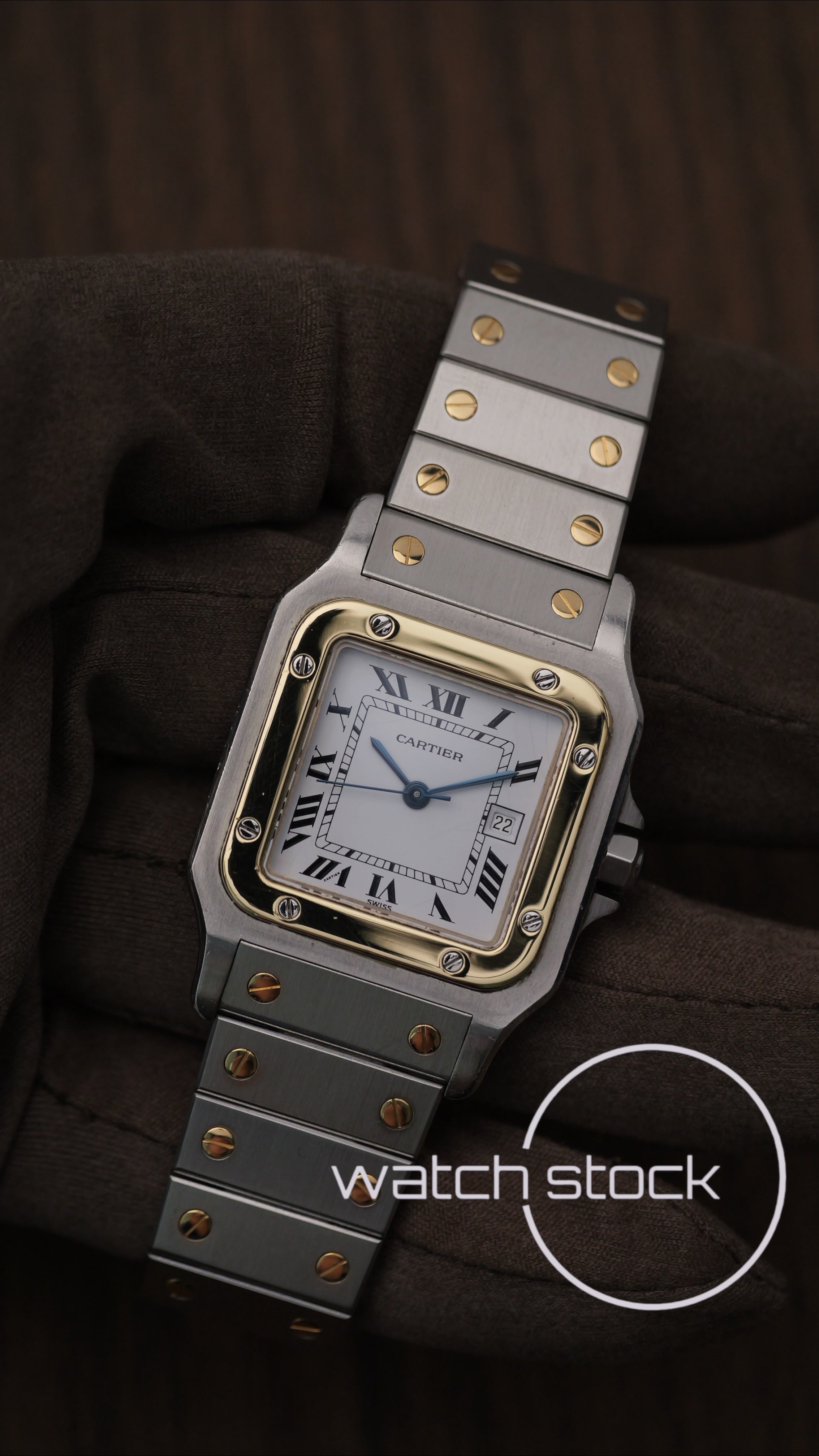 Cartier santos carré CHIUSURA A SCOMPARSA ref.2961 Automatic vintage 29x41mm