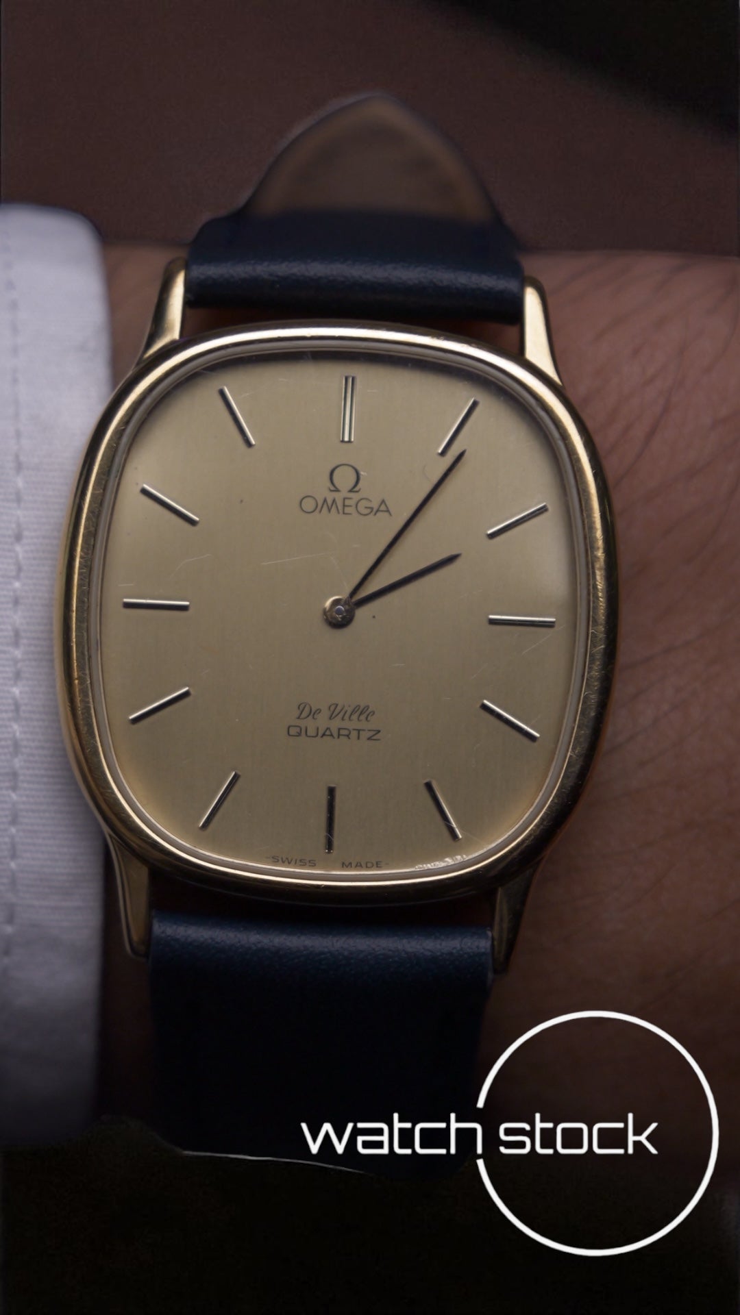 Omega de ville Quartz placcato oro ref: 181 0132.1 33mm