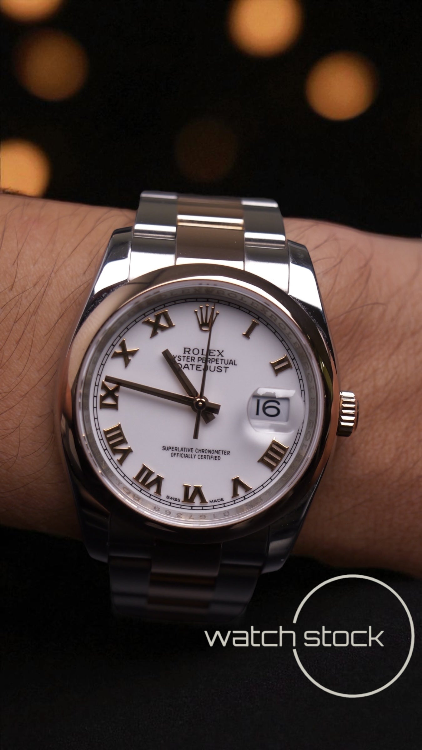 Rolex datejust 36mm Ref.116201 two-tone rose gold