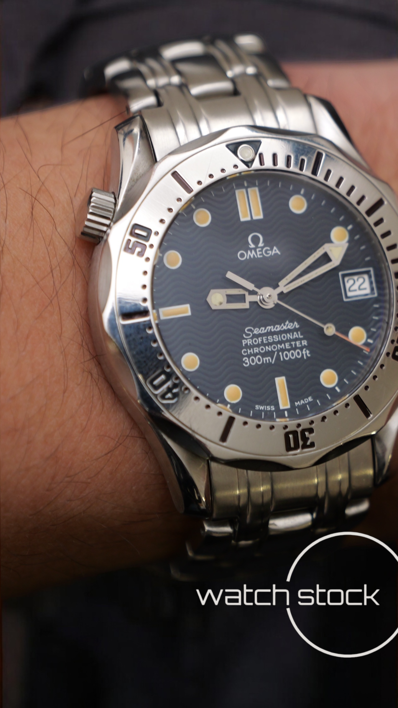 Omega seamaster 300m automatic (36mm) blue dial ref. 168.1502