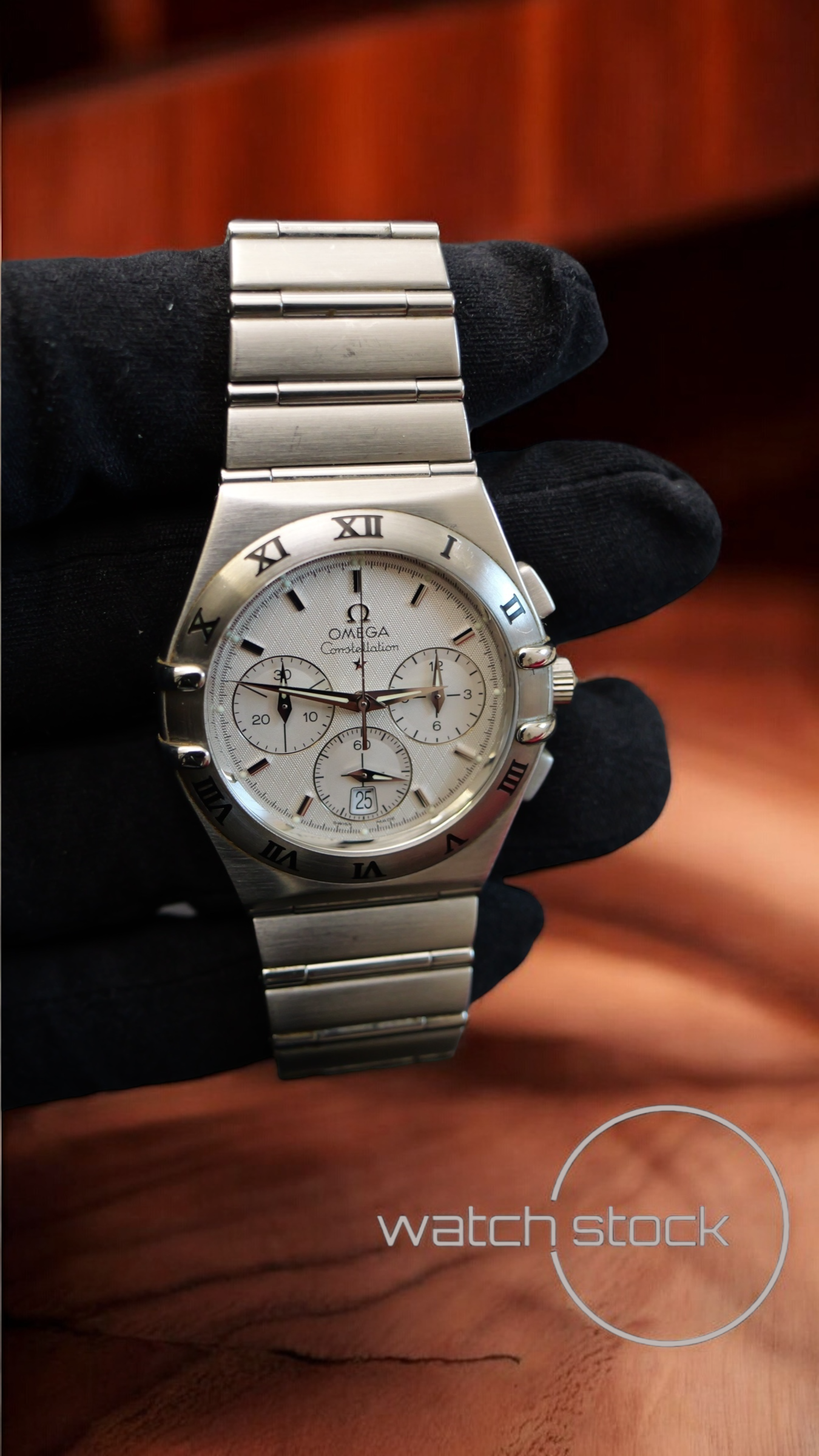 Omega constellation double Eagle chrono (39mm) Condizioni eccellenti white dial