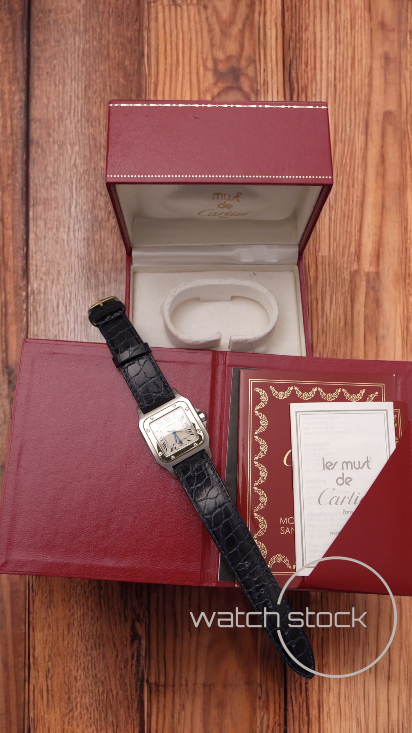 Cartier santos galbe Full set 29x41mm ref.187901 must de cartier quarz