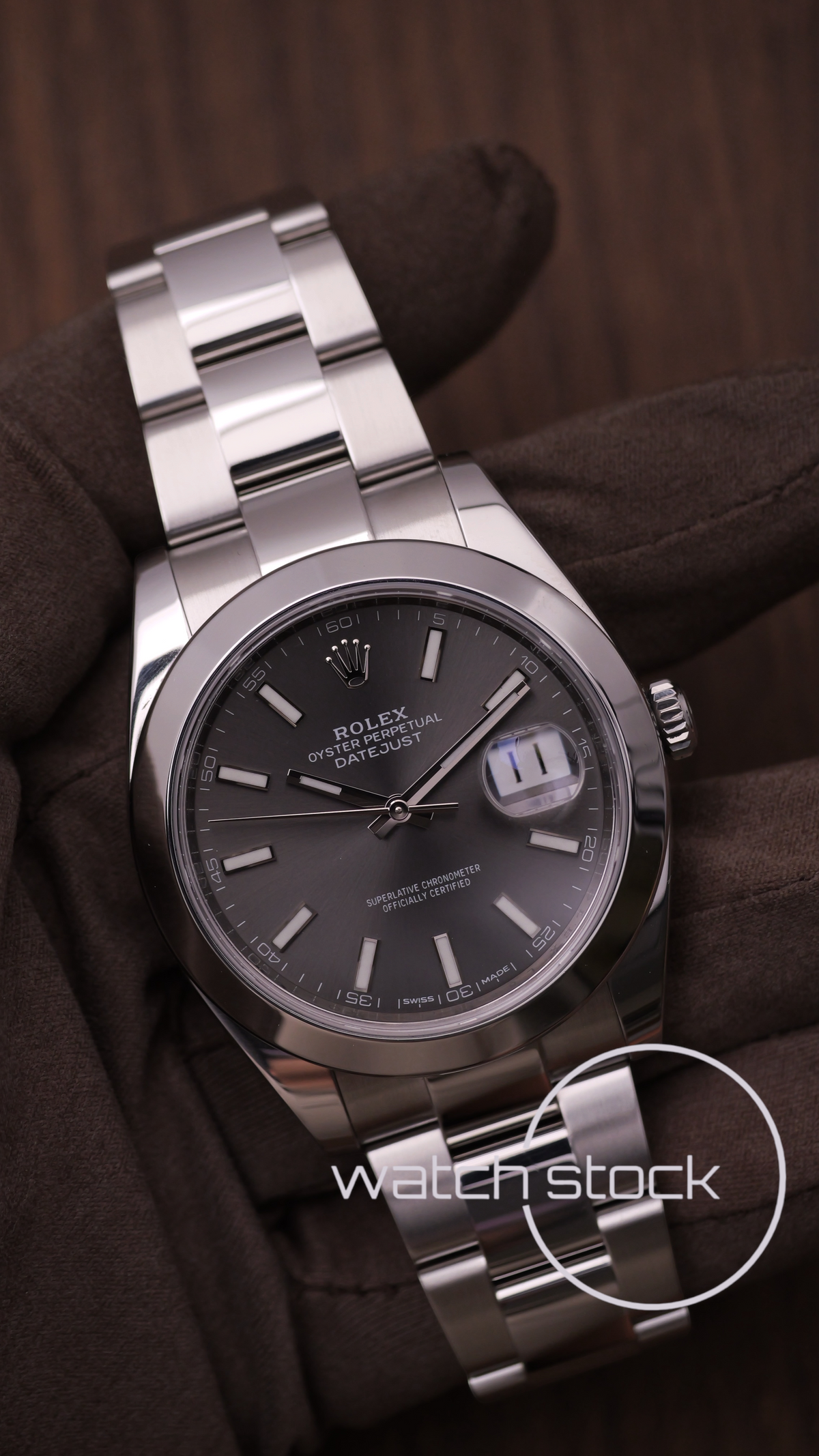 Rolex Datejust Dark Rhodium 41mm ref 126300 full set anno 2018