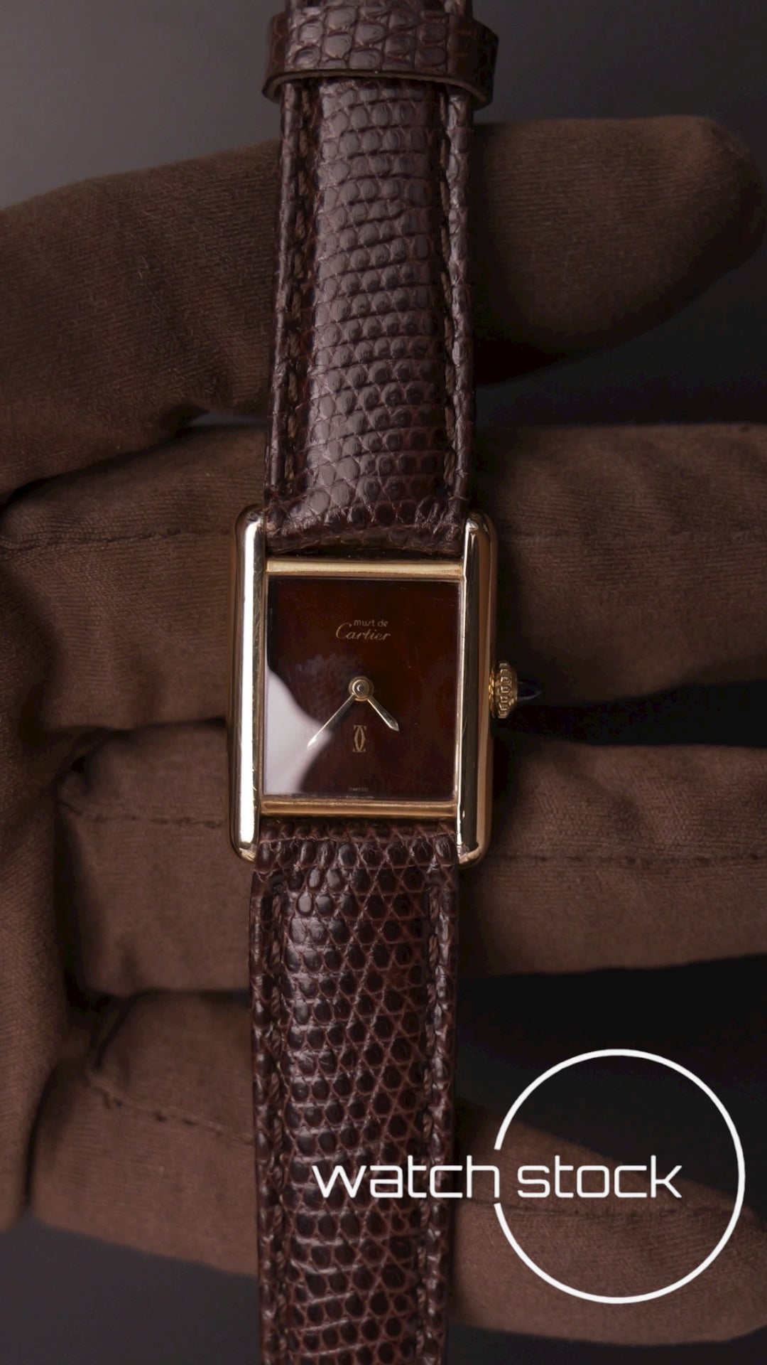 Cartier Tank lady turtle+spyder dial 1970