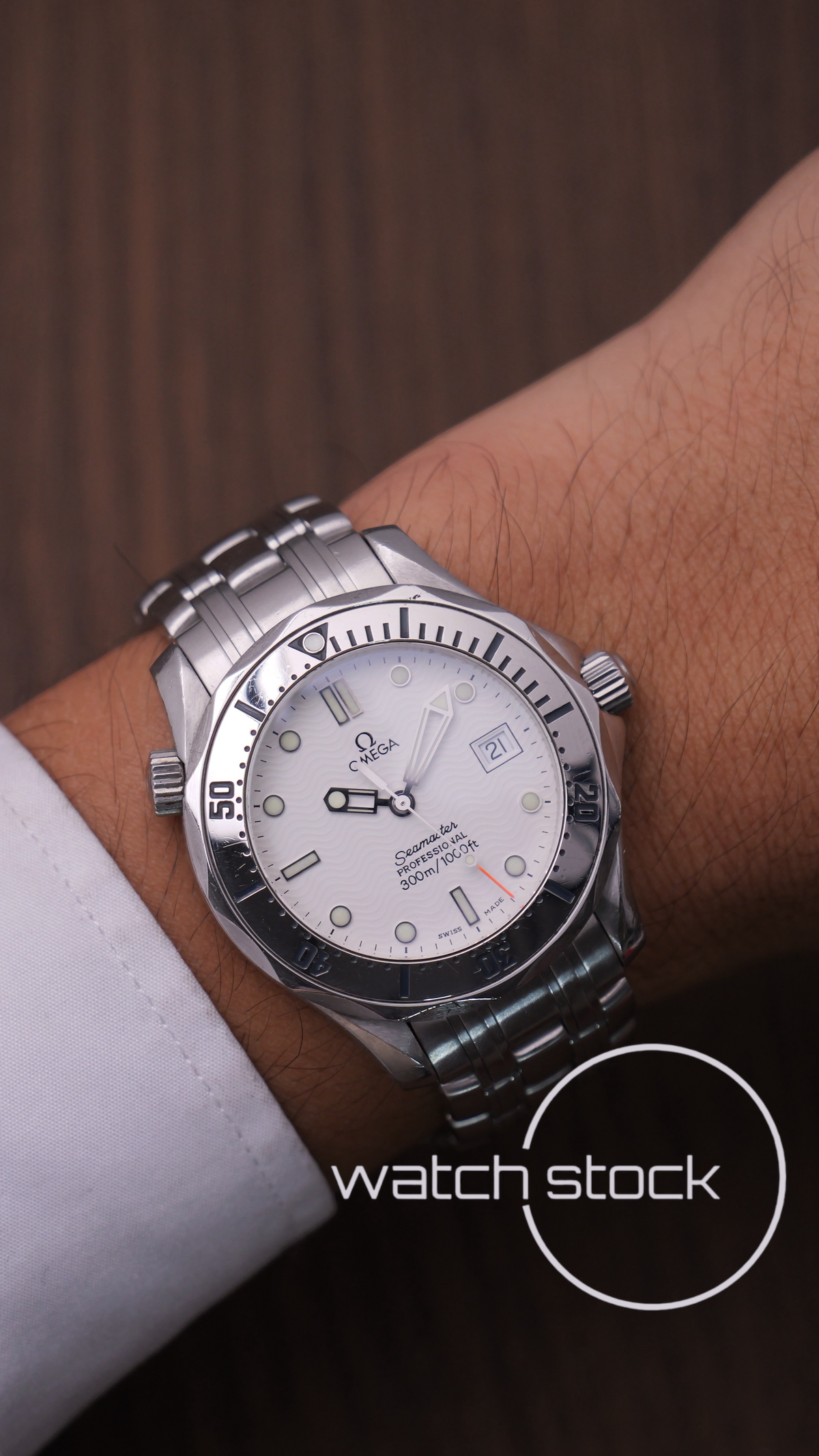 Omega seamaster 300m quartz (36mm) white dial