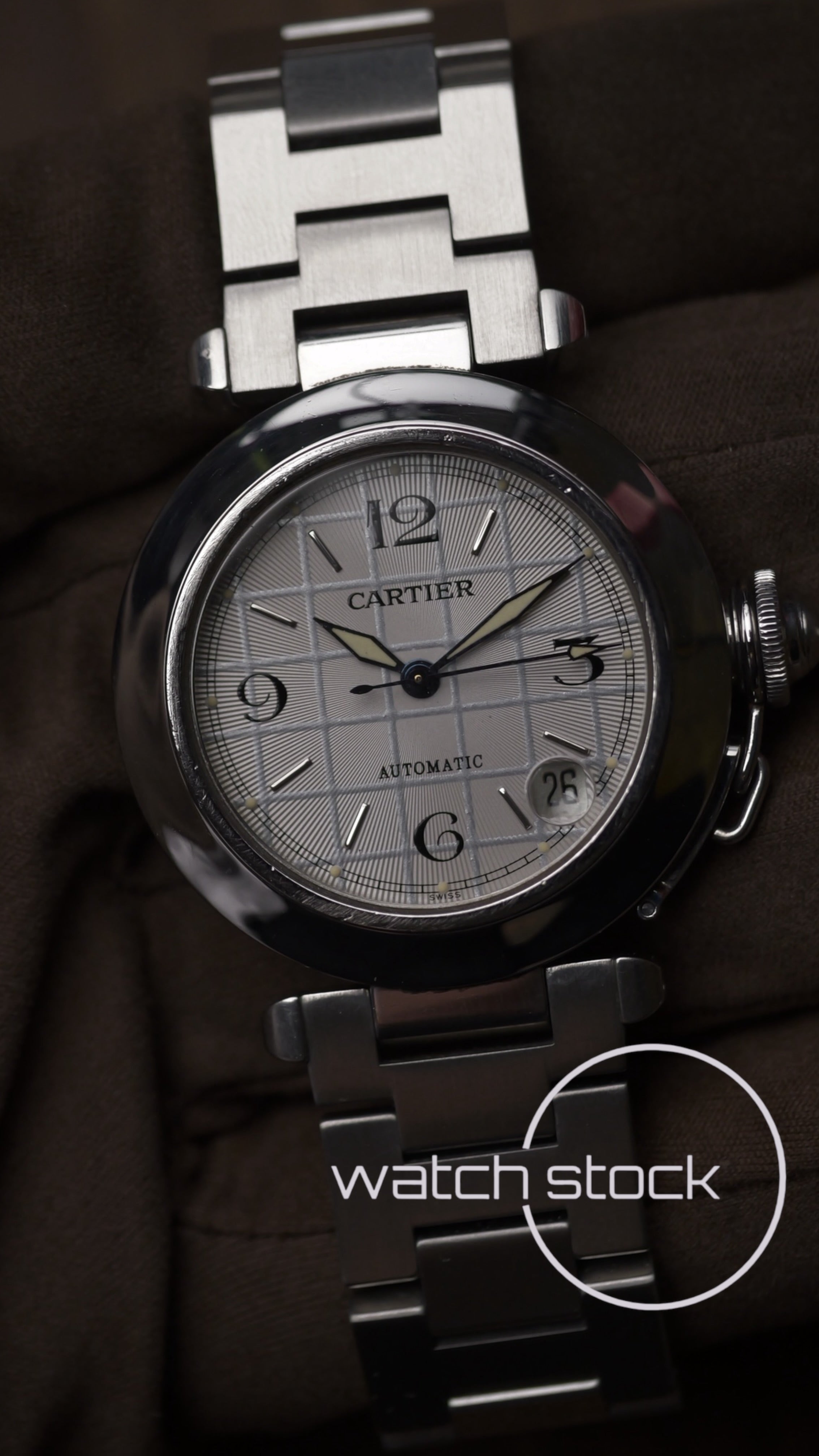Cartier Pasha Automatic 35mm ref.2324 Grey dial Full Set