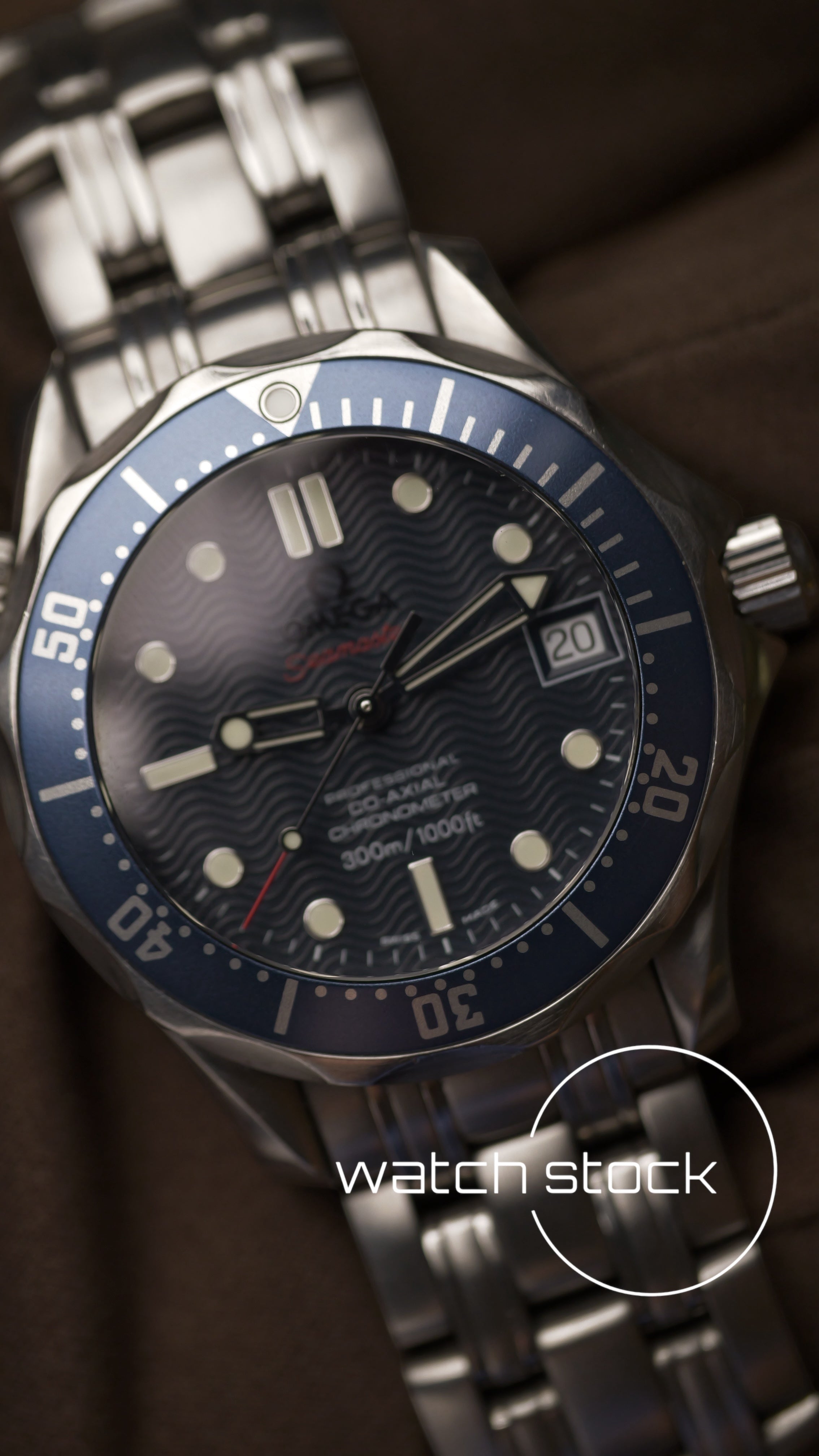 Omega seamaster 300m 36mm co-axial blue dial ref 222280