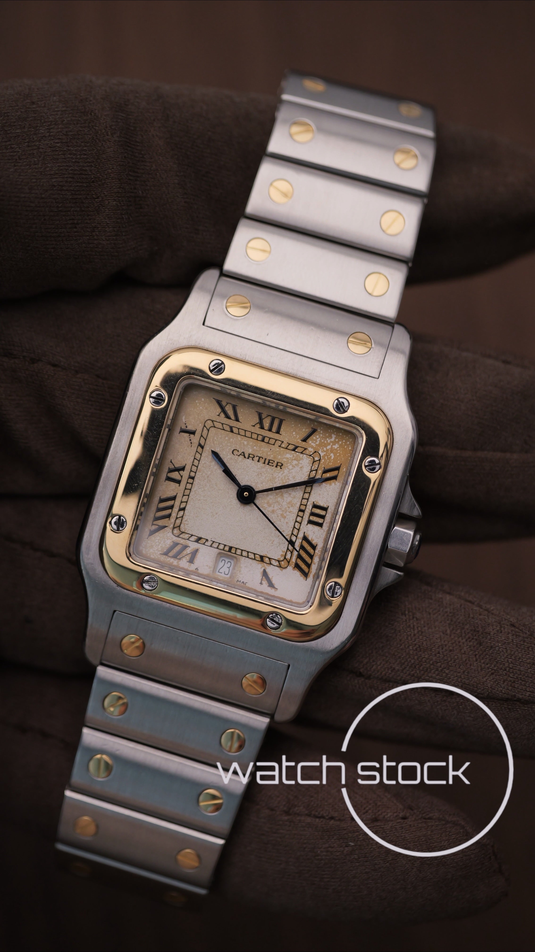 Cartier santos galbee Tropical dial 29x41mm Ref. 187901
