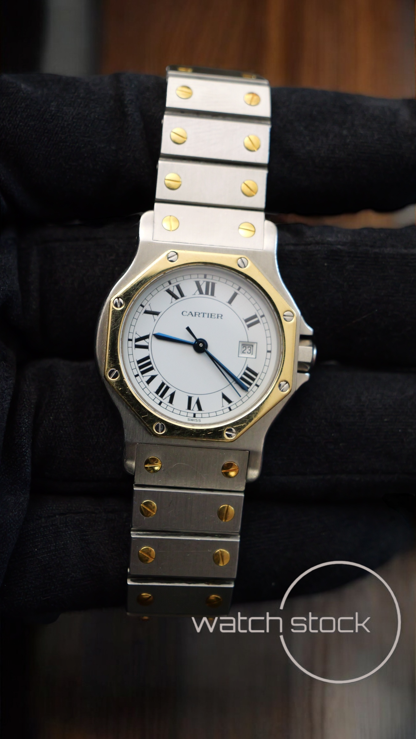 Cartier santos Octagon 30mm (Large) men santos de cartier 2966 Automatic