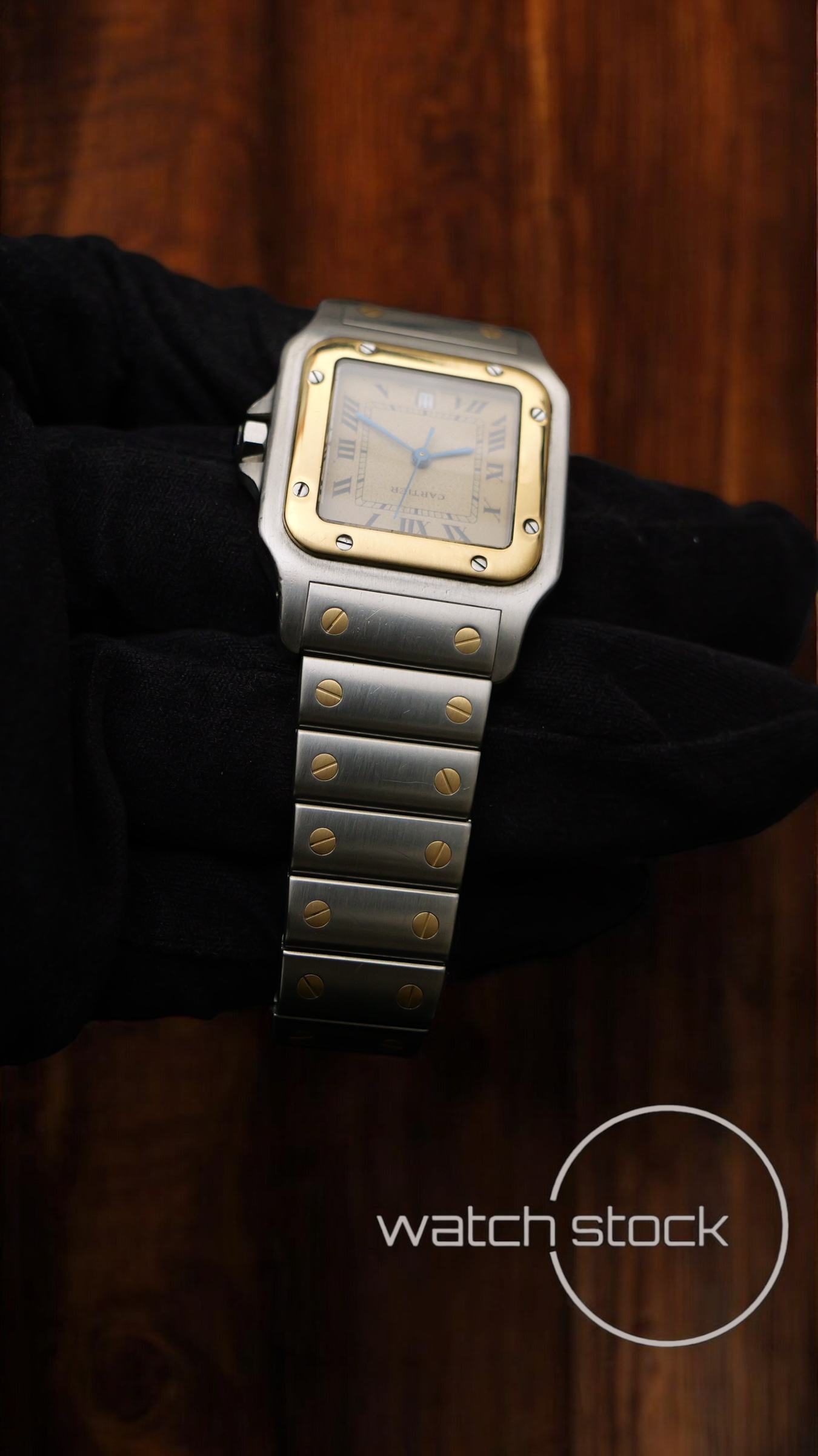 Cartier santos galbe 29x41mm ref.187901 must de cartier quarz