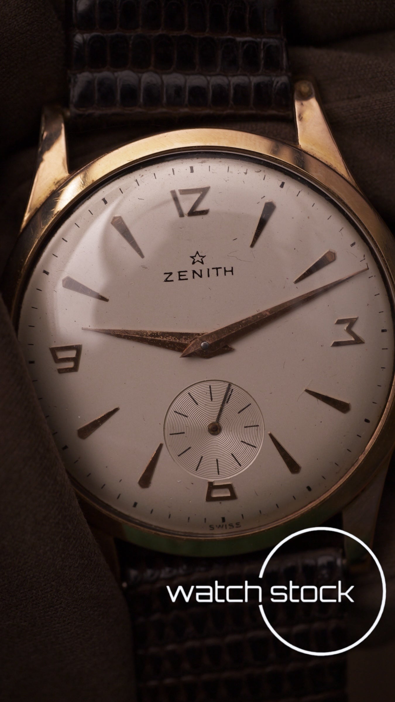 Zenith carica manuale vintage Dress Watch oro 18k 38mm