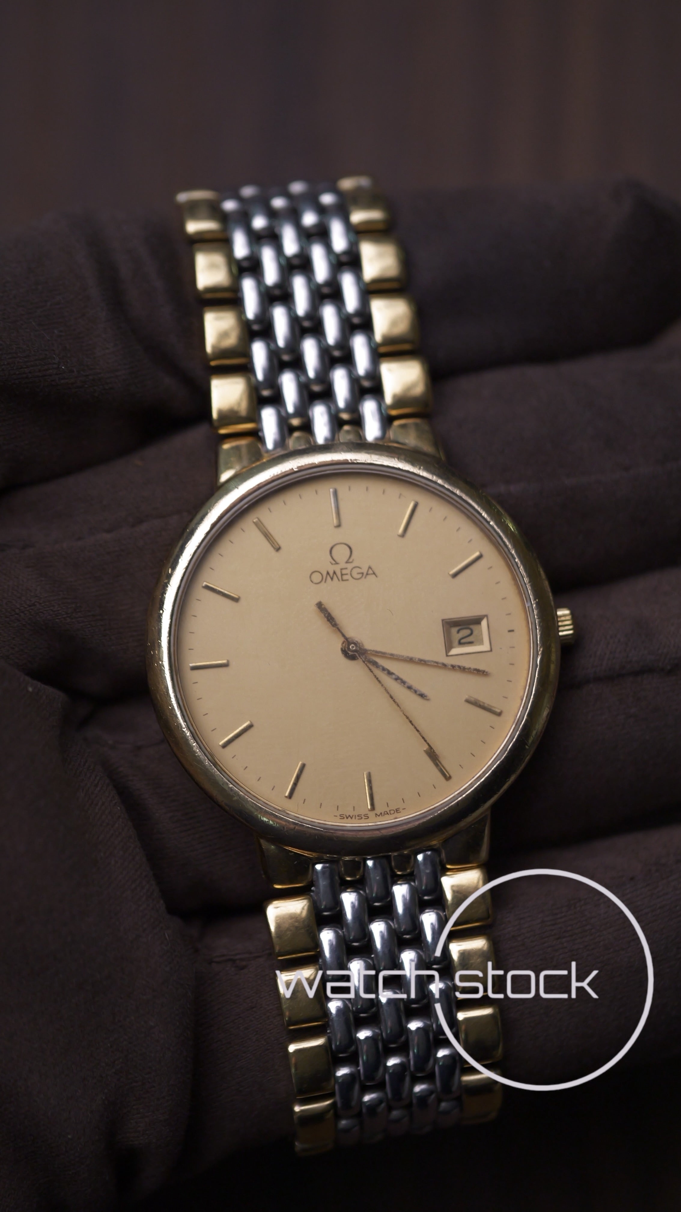 Omega De ville 1991 vintage 33mm con bracciale + card Quartz