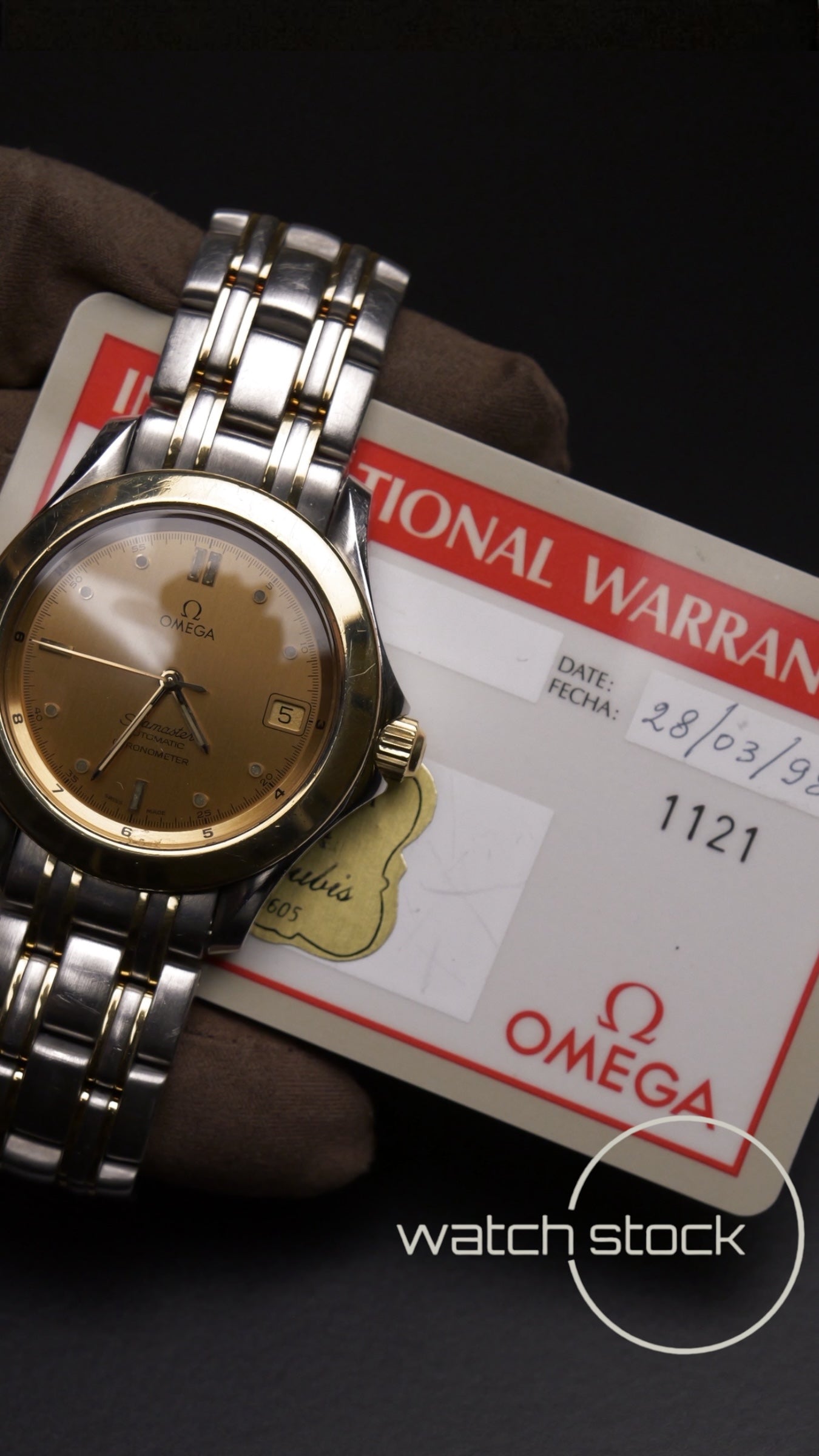 Omega Seamaster Chronometer 36mm ref 49625997+ Card 1998