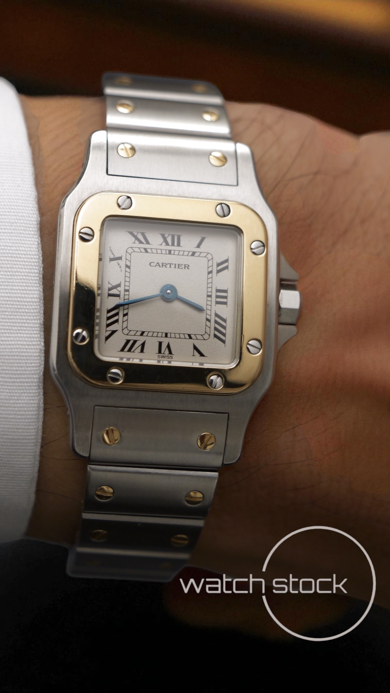 Cartier santos galbee lady ref. 1057930 24x35mm