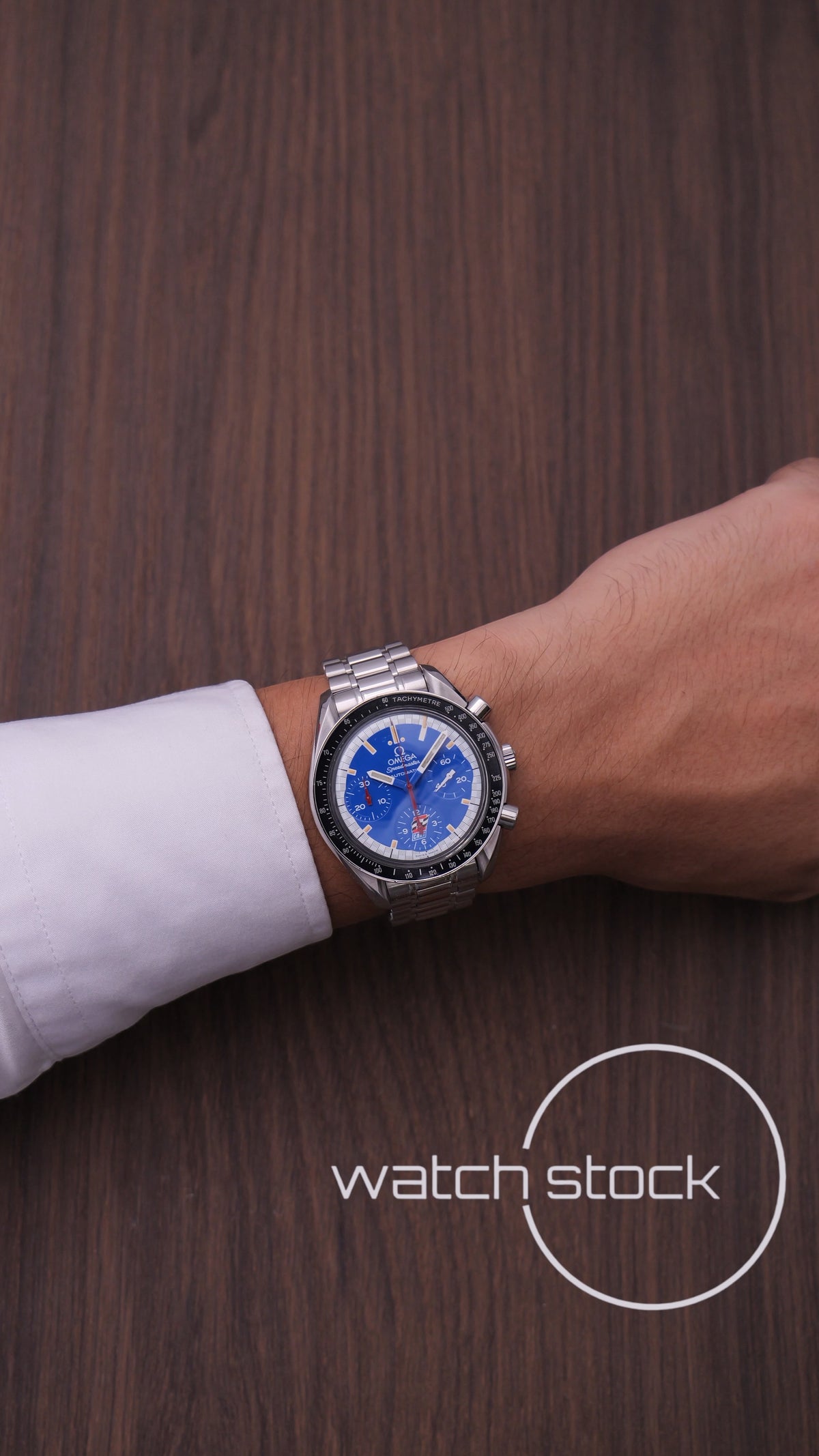 Omega speedmaster Schumacher blue Cart dial reduced ref. 175.0032 39mm automatic 1998