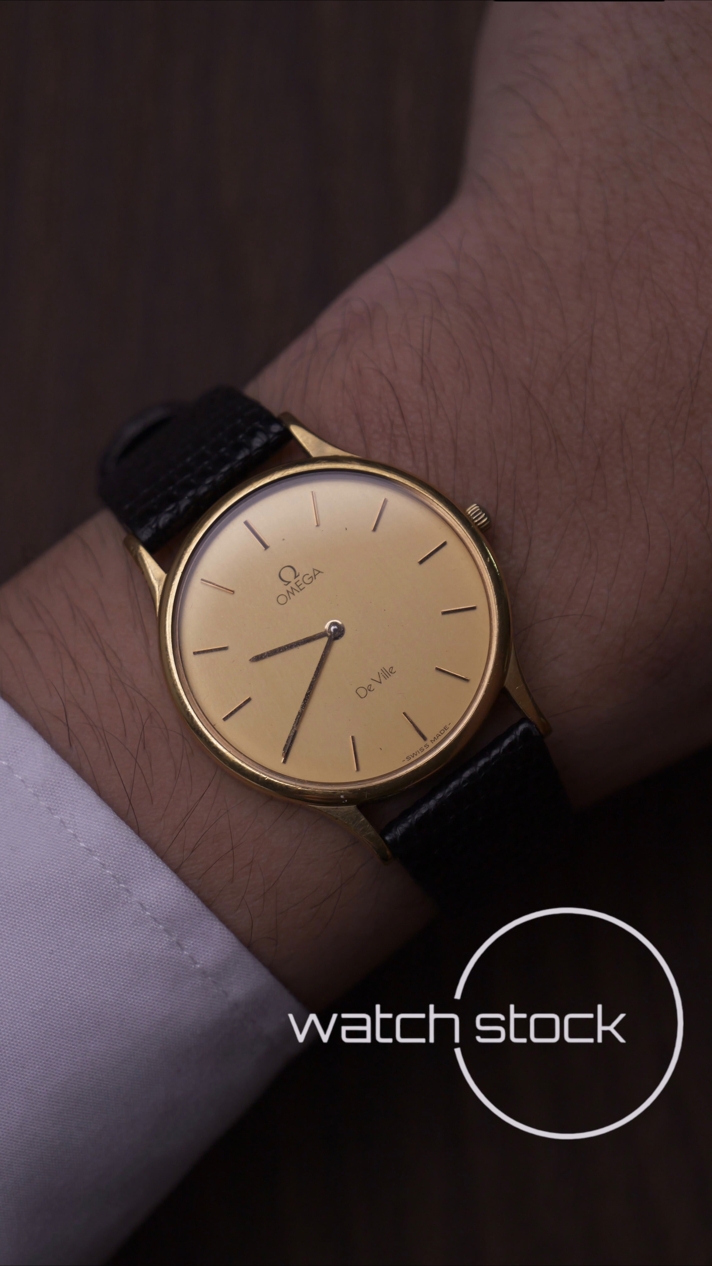Omega De ville vintage 33mm placcato oro