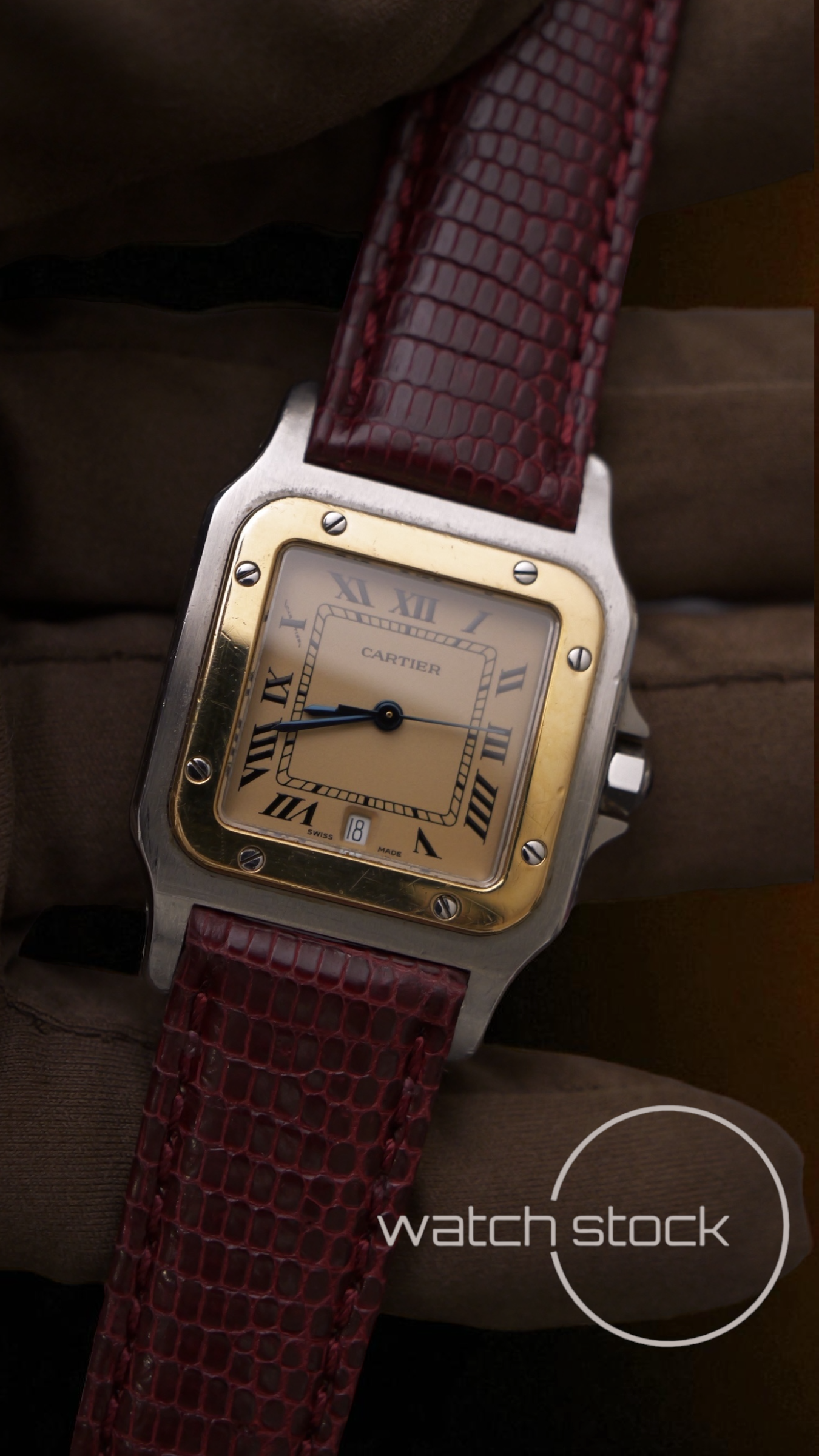 Cartier santos galbee 29x41mm ref.187901 quarz
