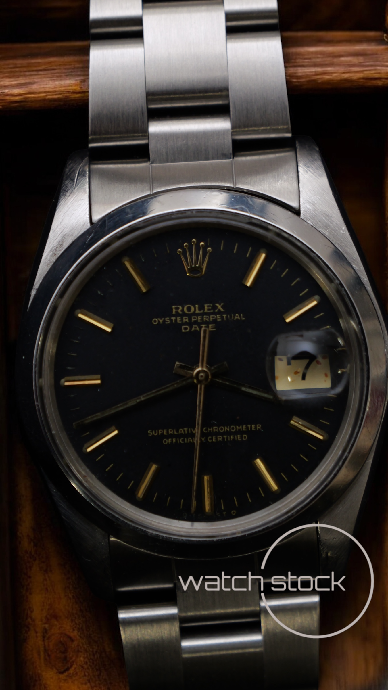 Rolex oyster perpetual 35 mm (special edition) mercato britannico ref.1500 with box