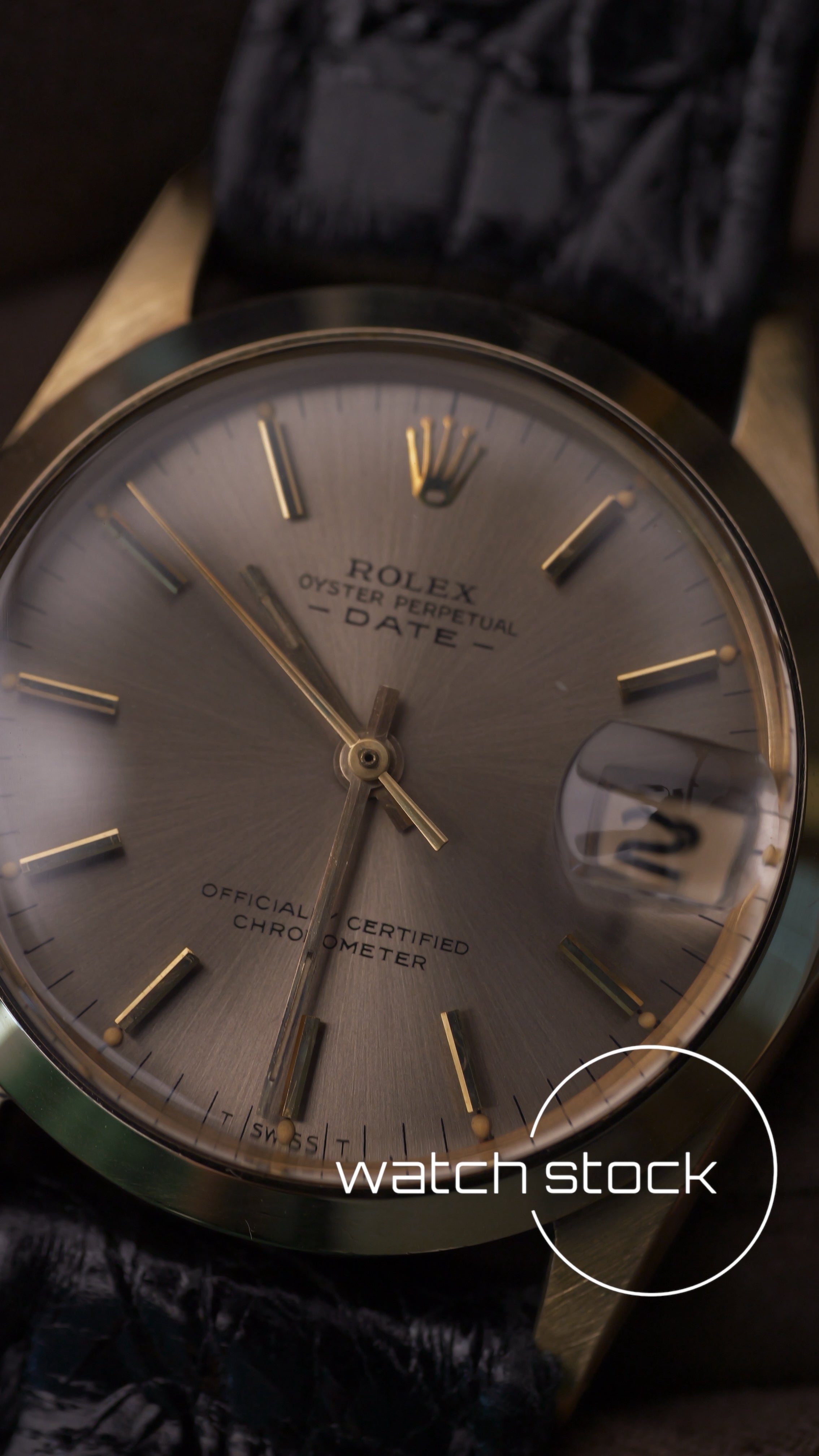 Rolex Date 31mm ref.6624 full gold