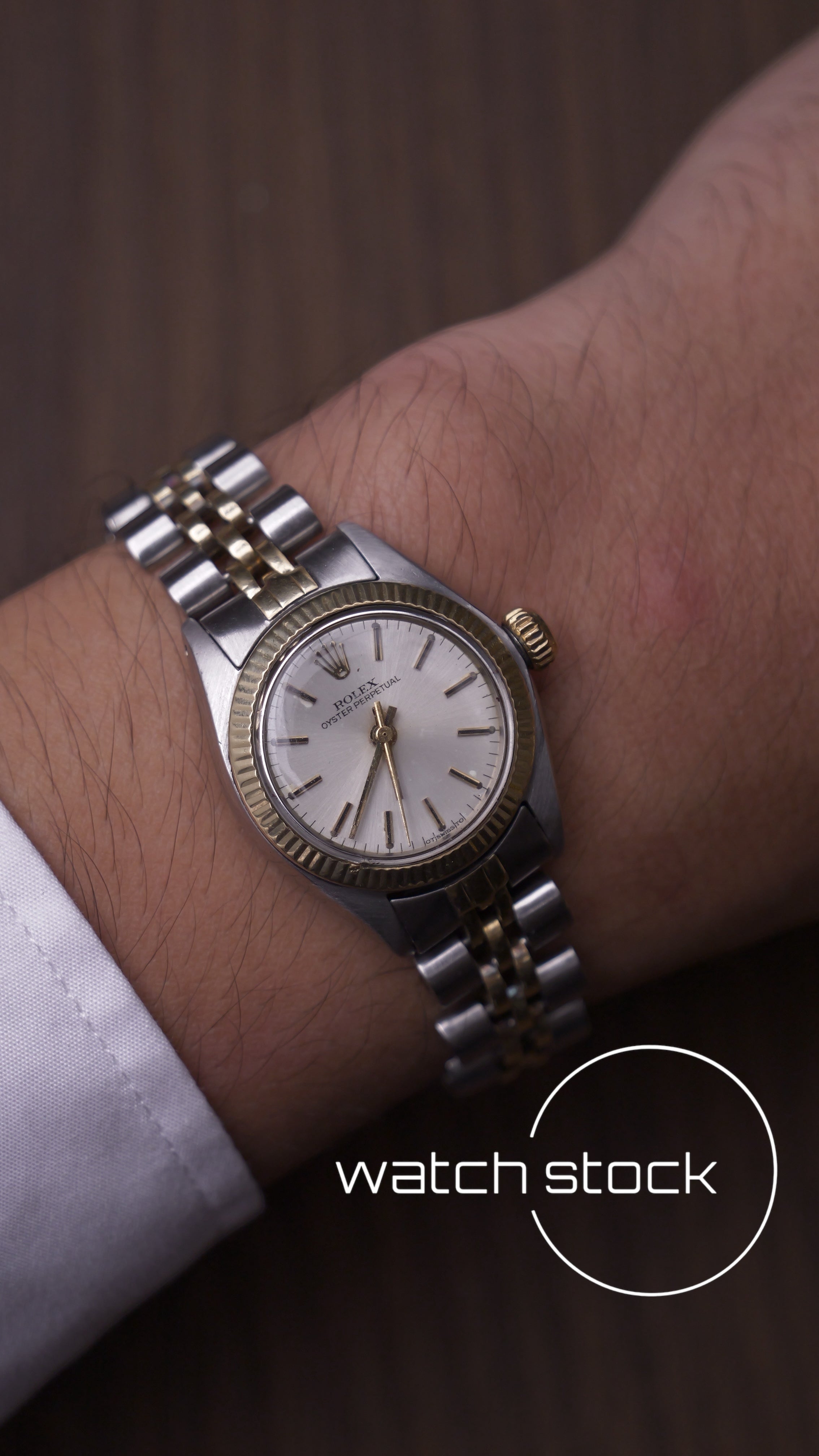 Rolex oyster perpetual 26mm two tone ref. 6719