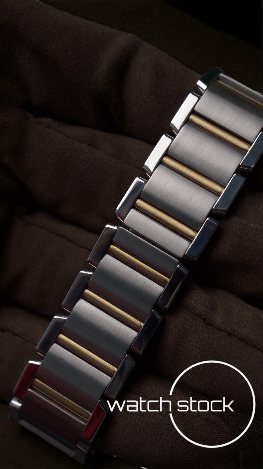 Cartier tank francaise two-tone ref.2465 29x30mm quarz