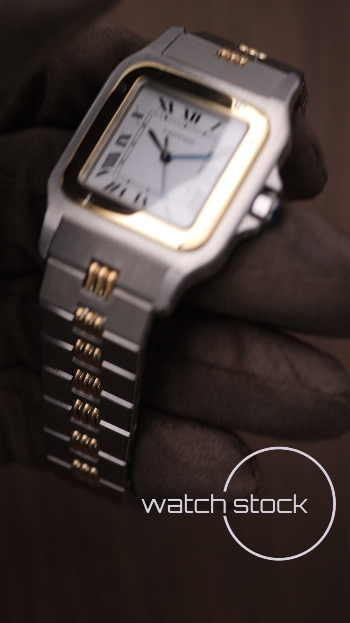 Cartier santos carré ref.2961 Godron Automatic vintage 29x41mm