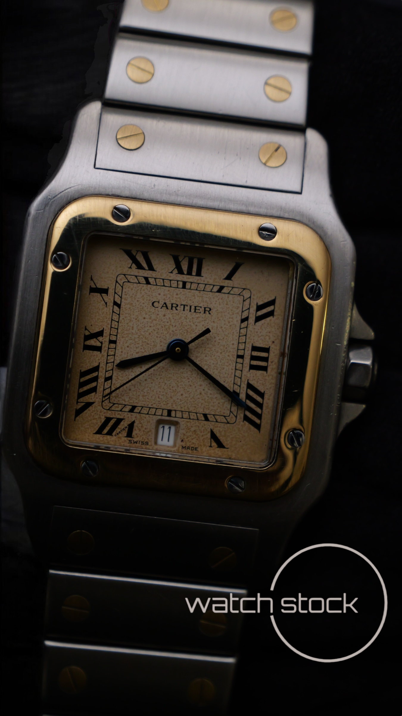 Cartier santos galbe 29x41mm ref.187901 must de cartier quarz