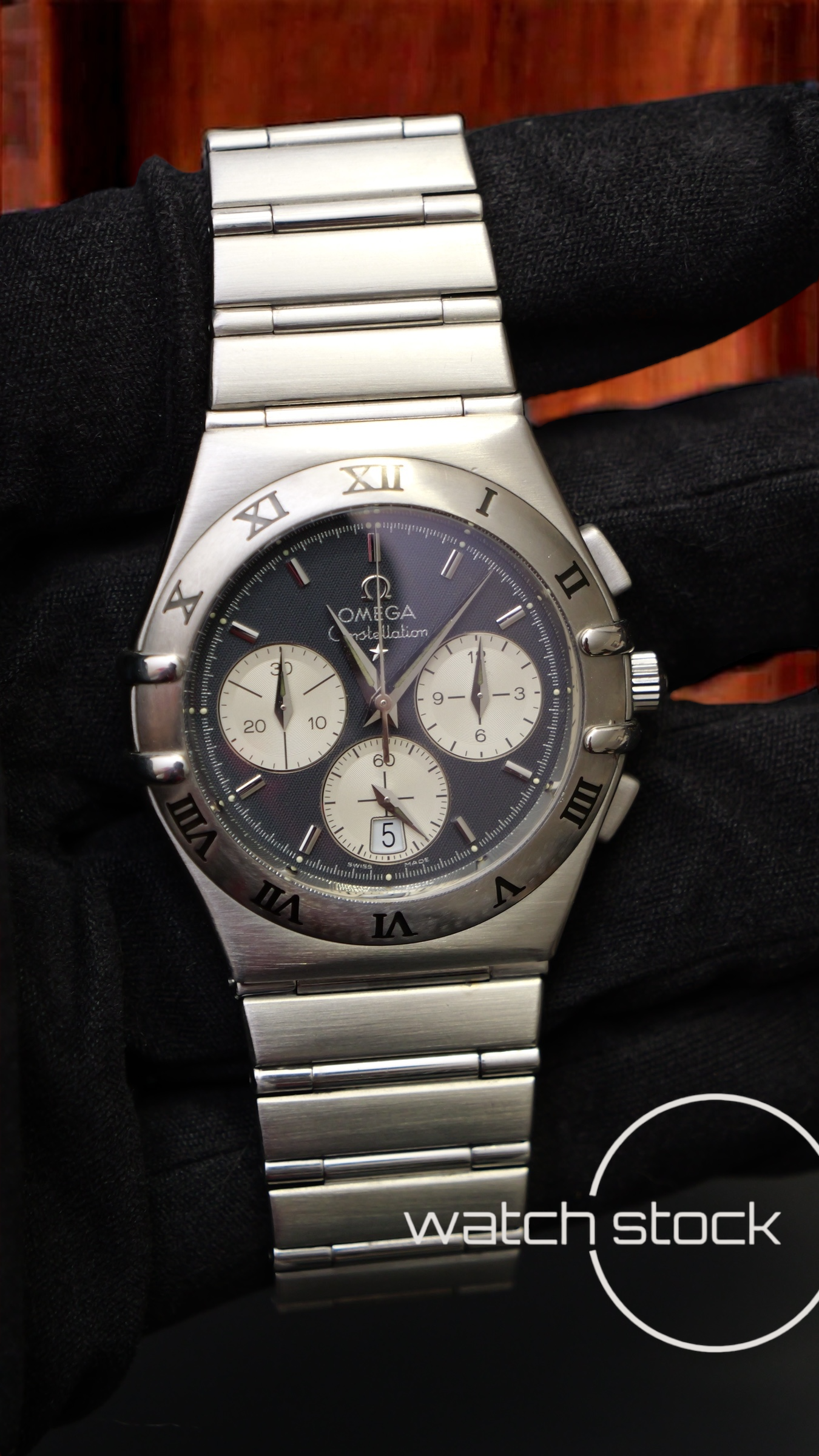 Omega costellation double Eagle chrono (39mm) blue dial