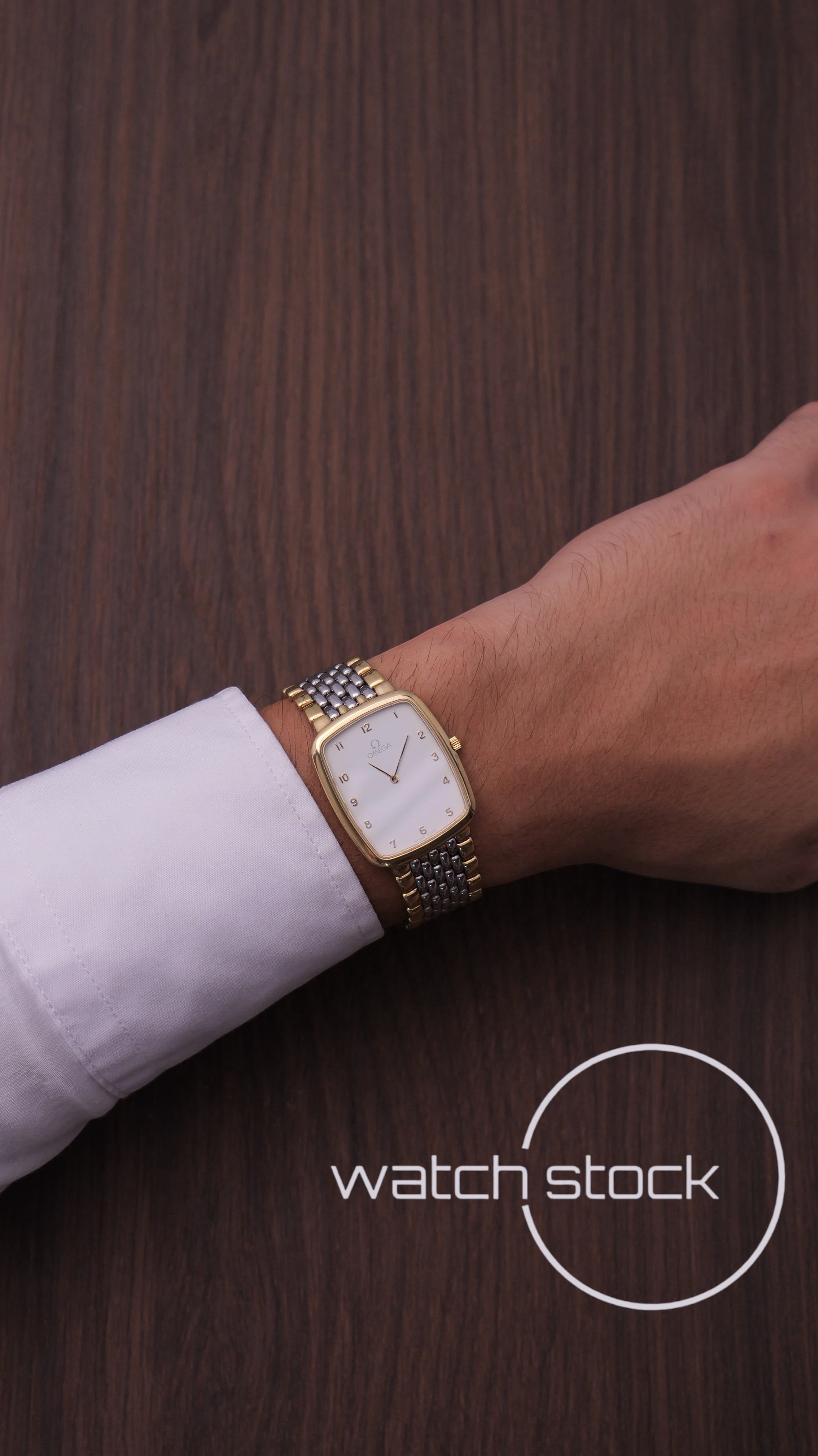 Omega De ville vintage chicchi di riso quadrante onde Quartz 1986