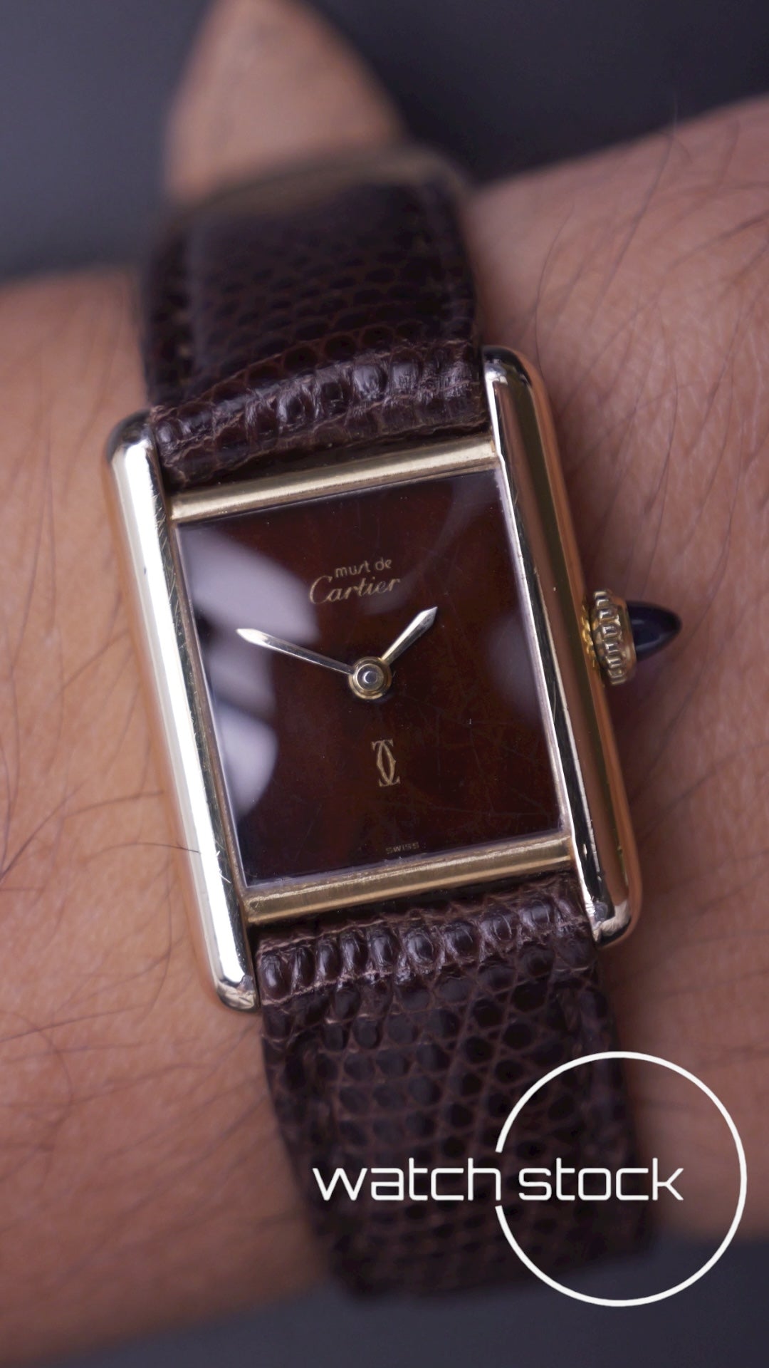 Cartier Tank lady turtle+spyder dial 1970