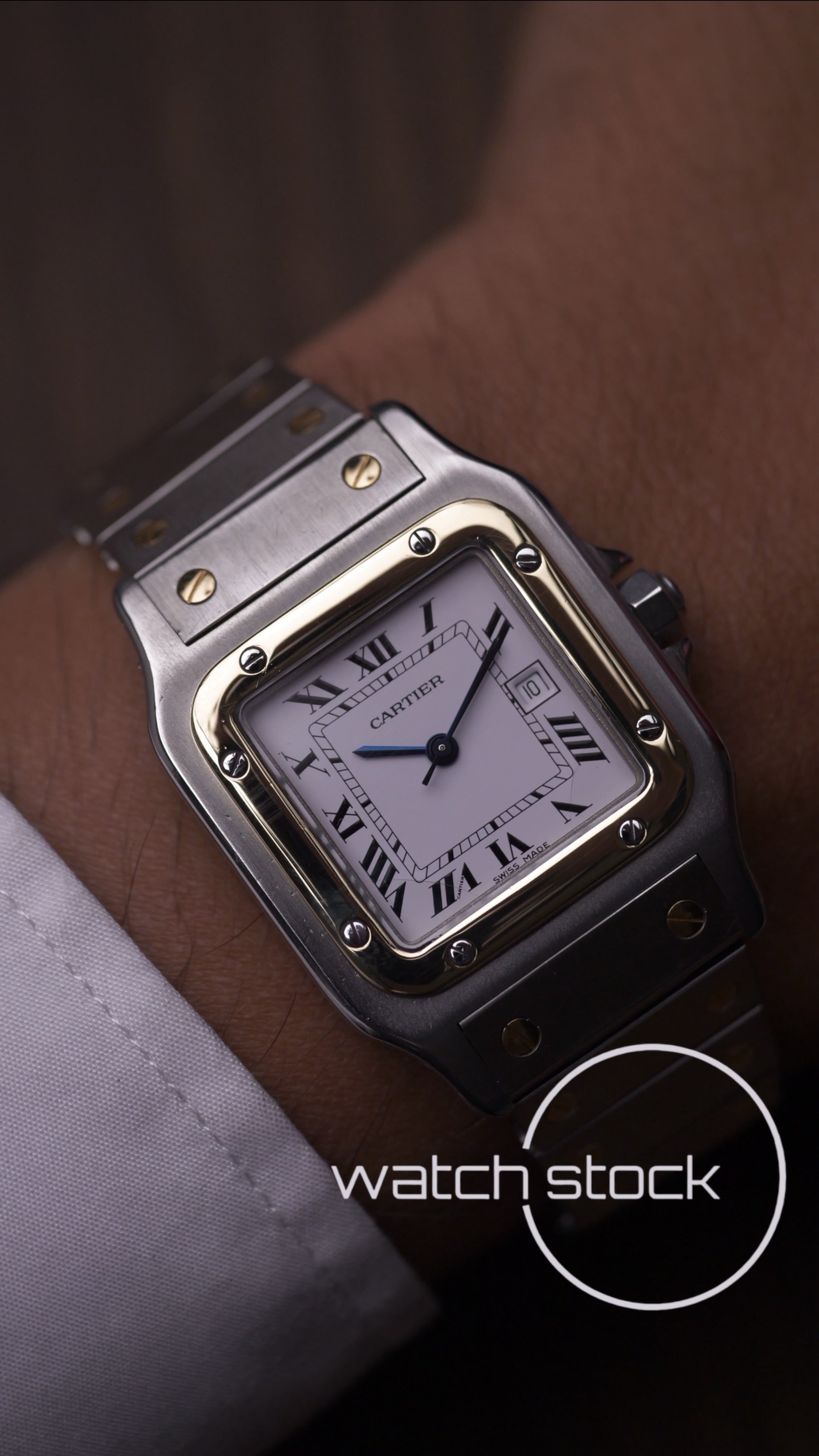 Cartier santos carré ref.2961 Automatic vintage 29x41mm