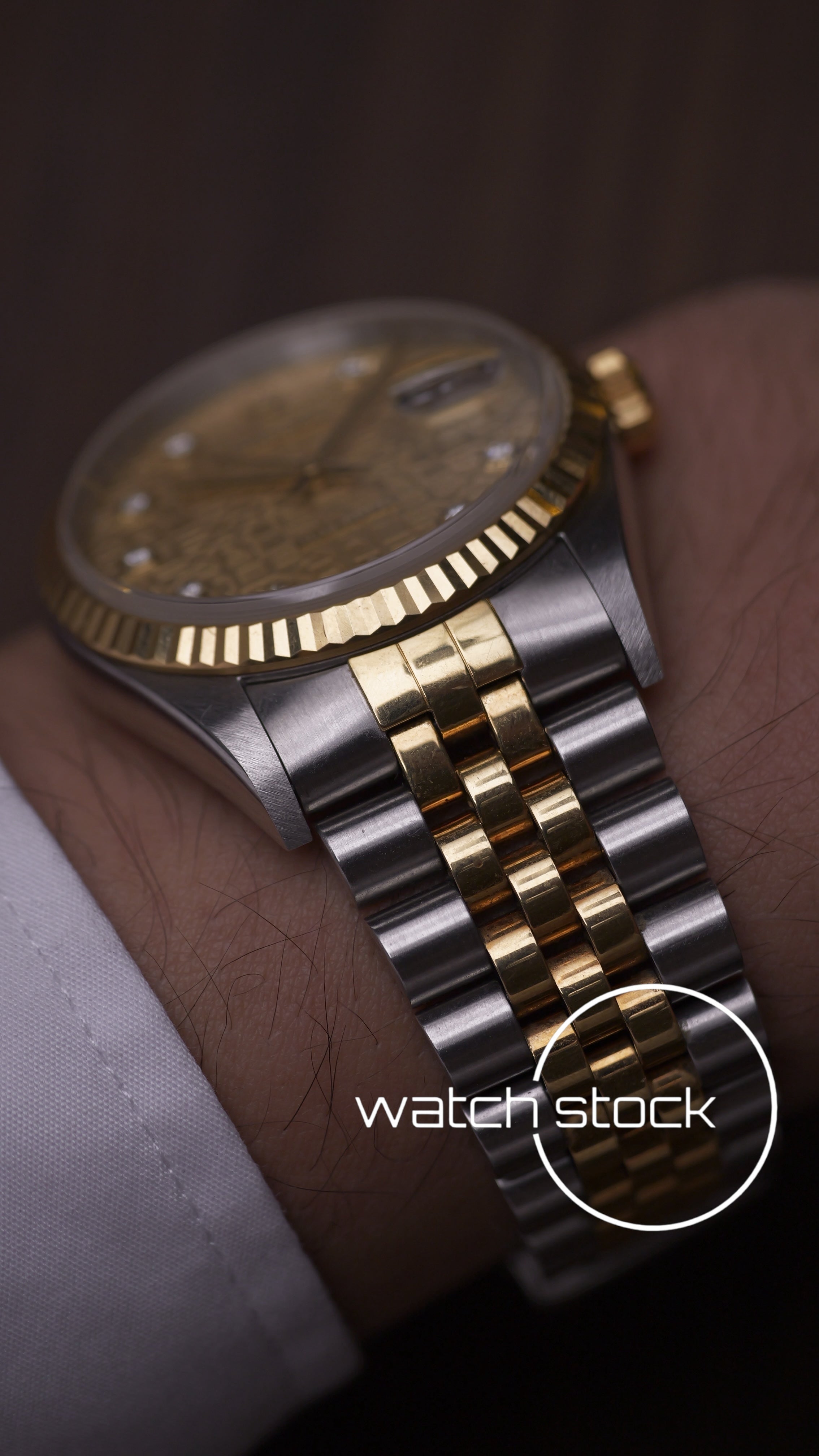 Rolex Datejust 16233G Computer Dial Two Tone Diamonds
