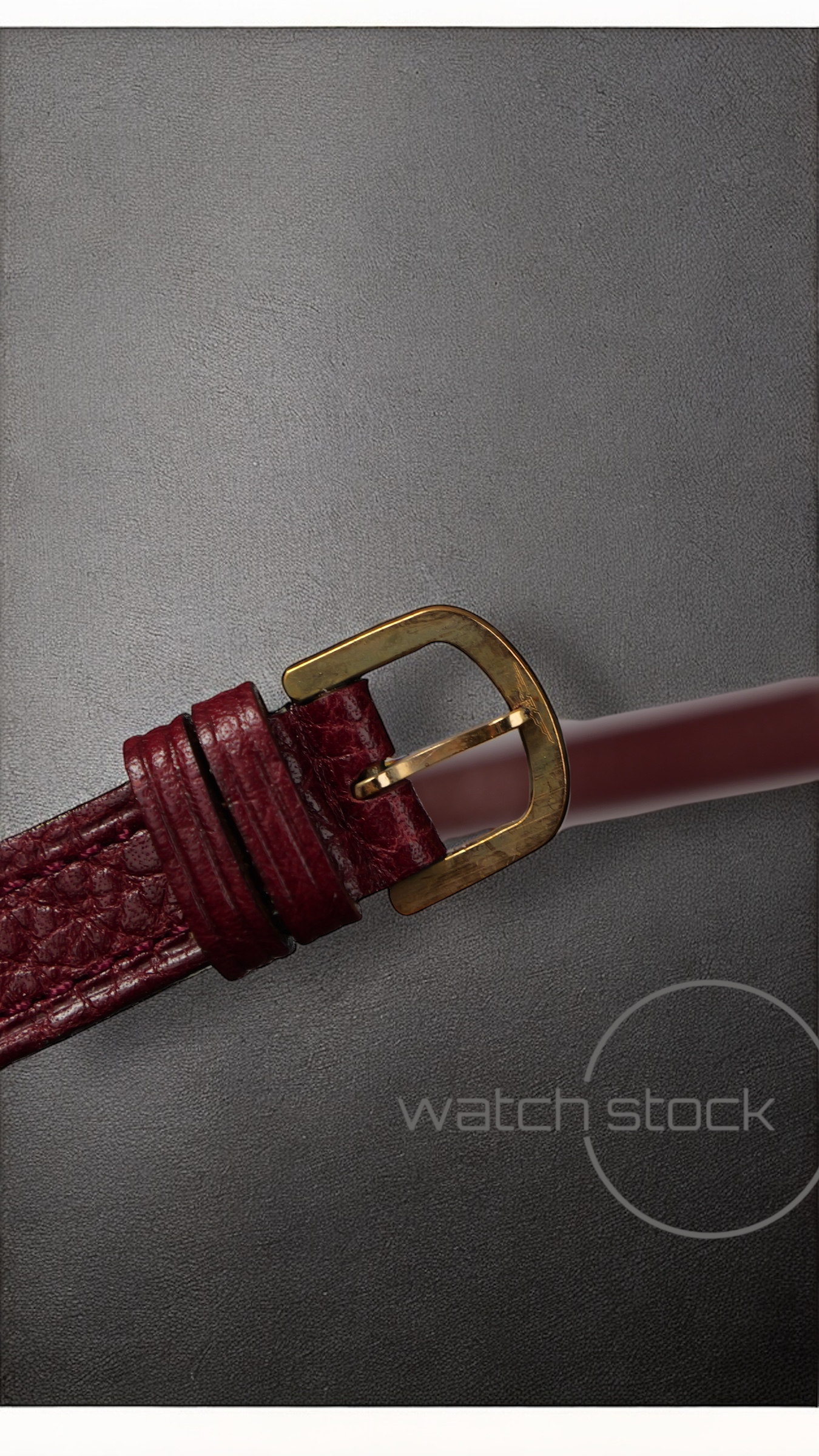 Cinturino Longines in pelle rosso con fibbia loggata ansa 14mm