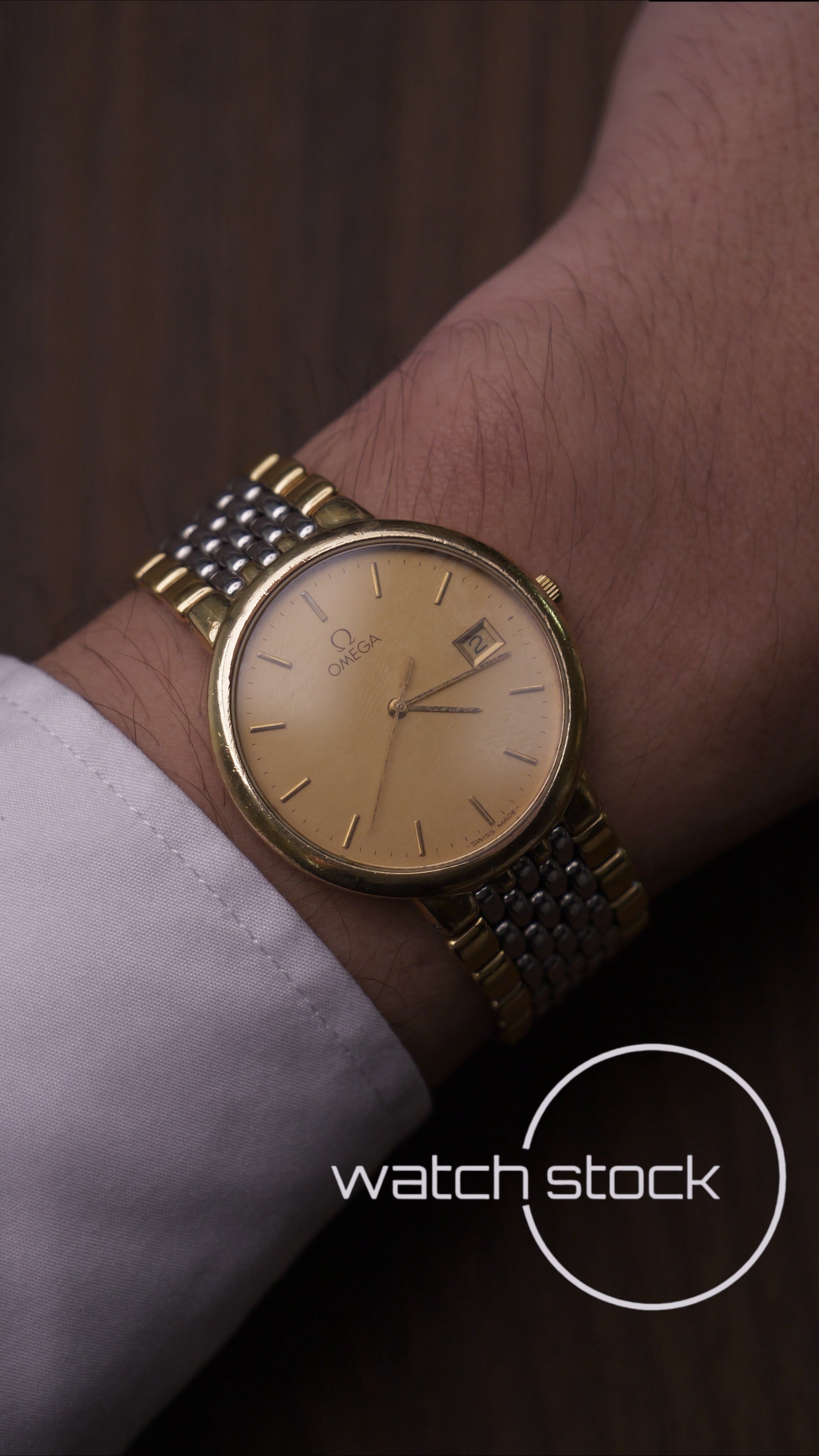 Omega De ville 1991 vintage 33mm con bracciale + card Quartz