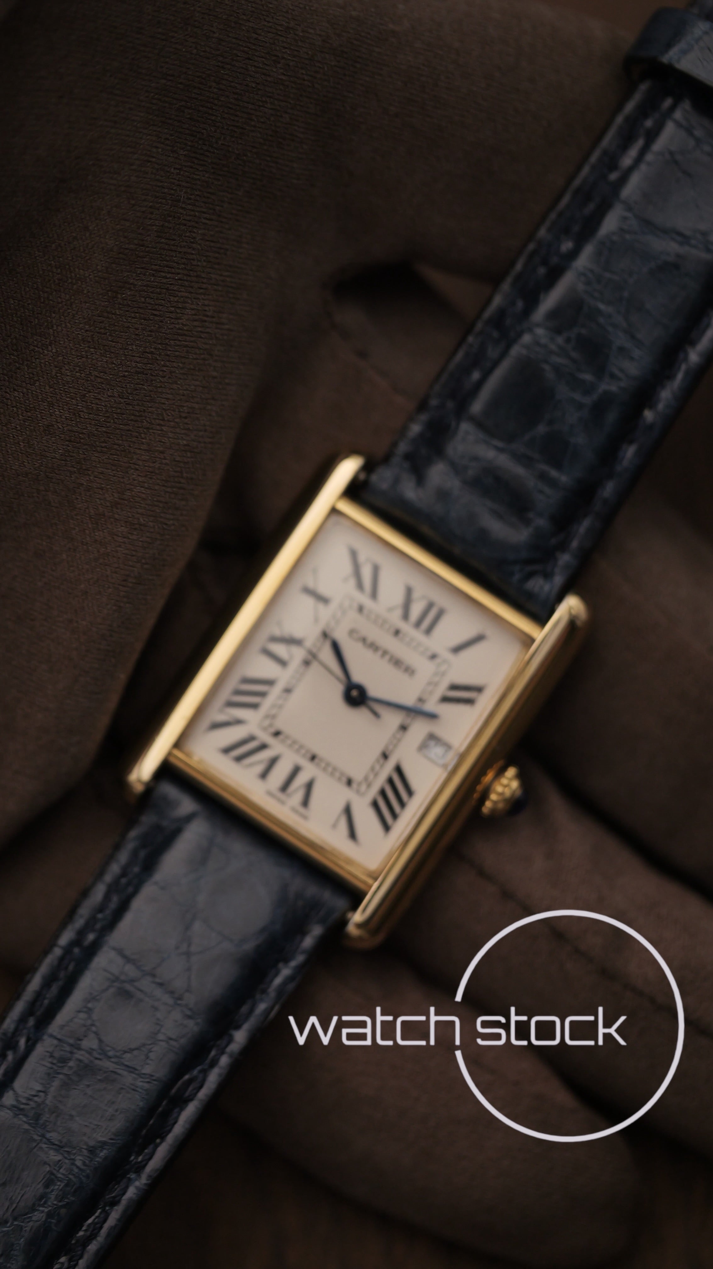 Cartier tank ref.2413 vermeil 24x34mm grande