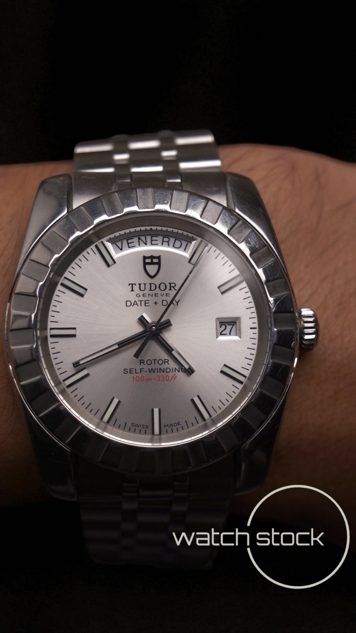 Tudor date+day automatic 39 mm ref 23010 anno 2009