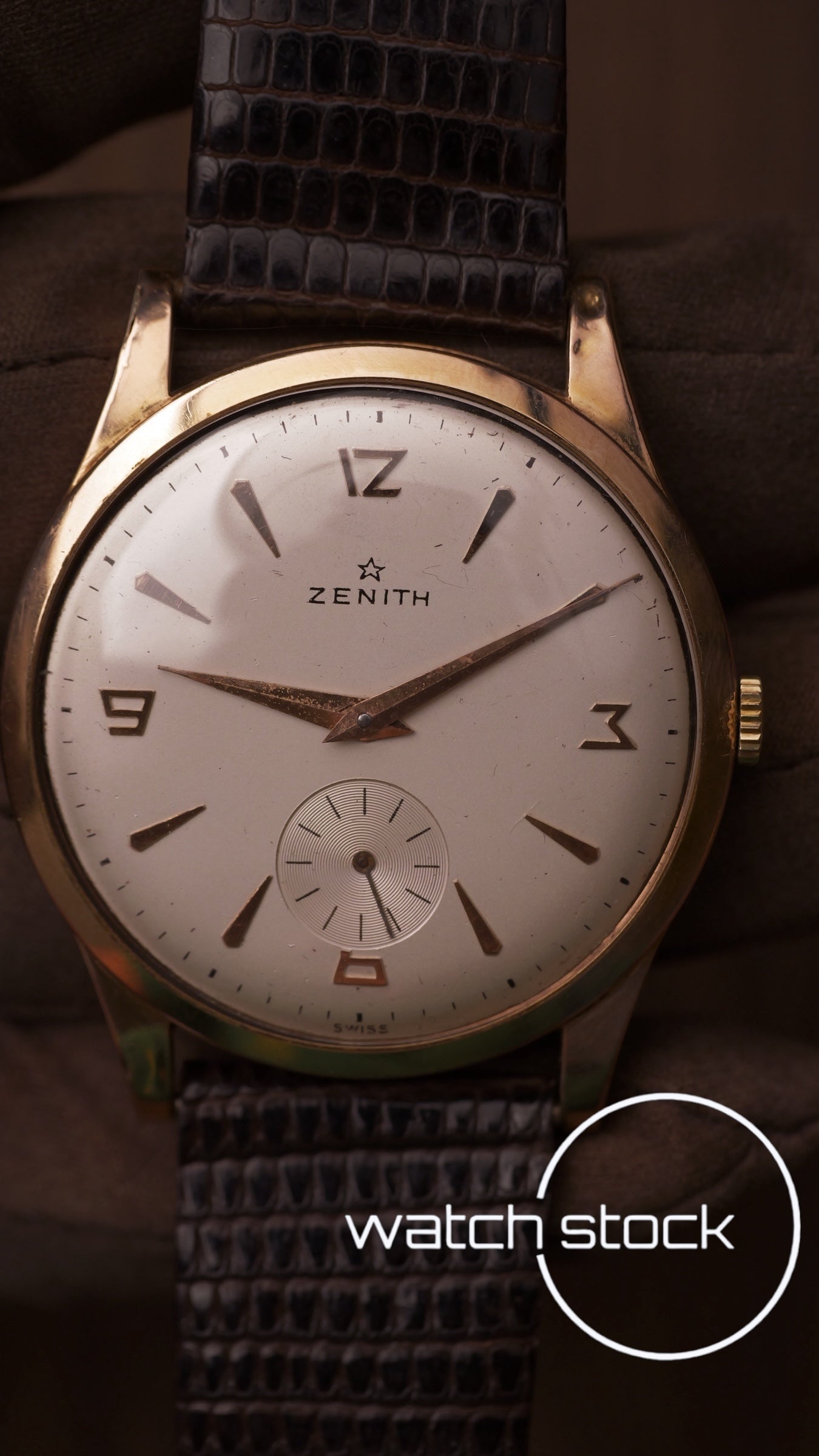 Zenith carica manuale vintage Dress Watch oro 18k 38mm