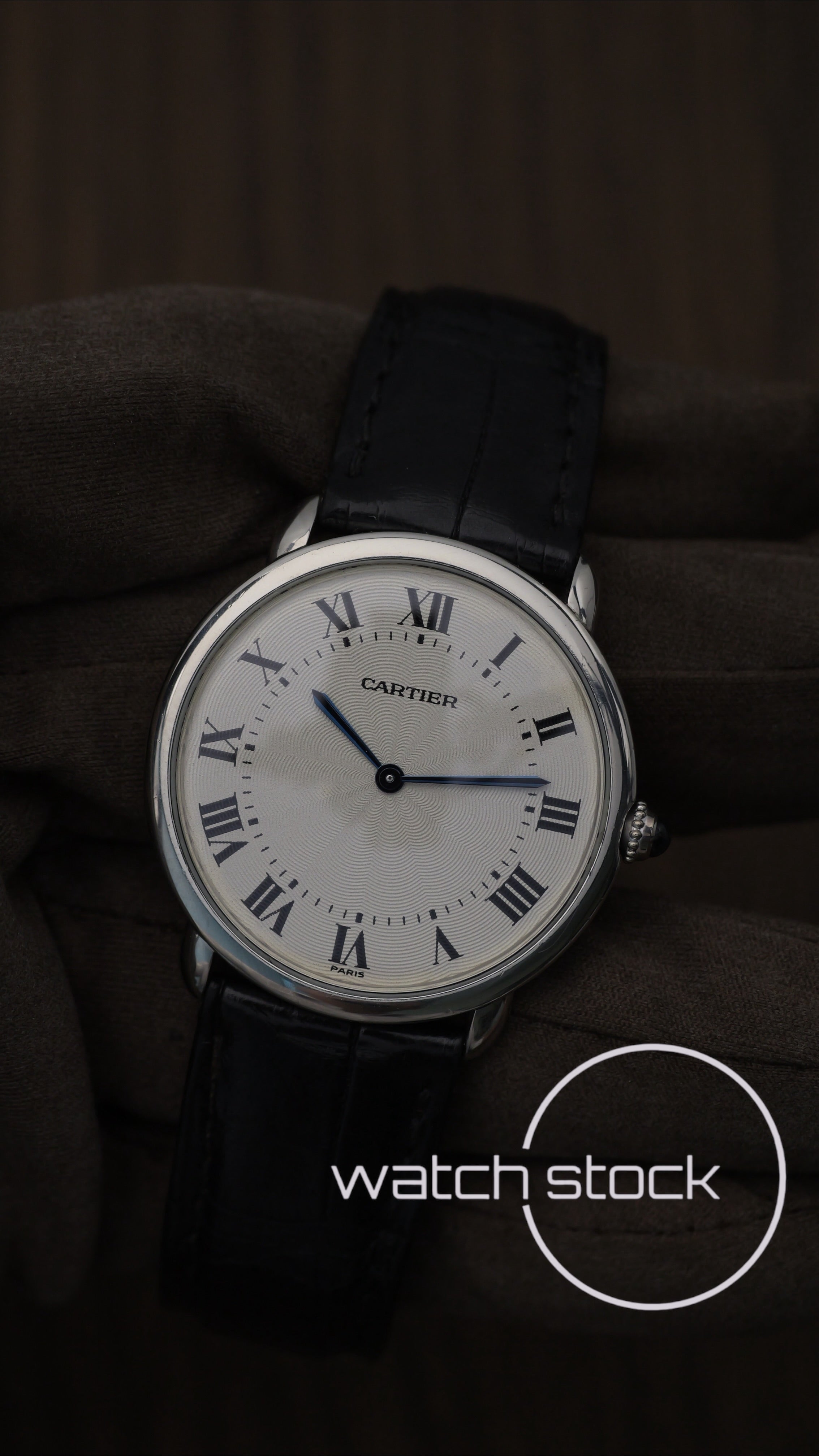 Cartier Ronde Louis Cartier 36mm ref.1297 MOLTO RARO Platino e Oro Bianco