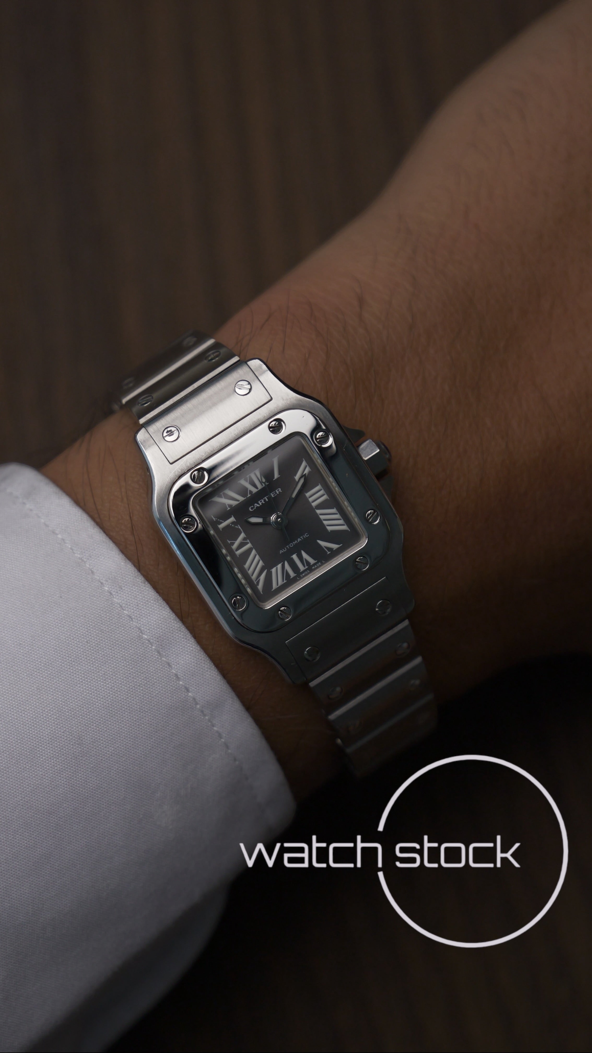 Cartier santos galbee Automatic 24x35mm ref.2423 must de santos
