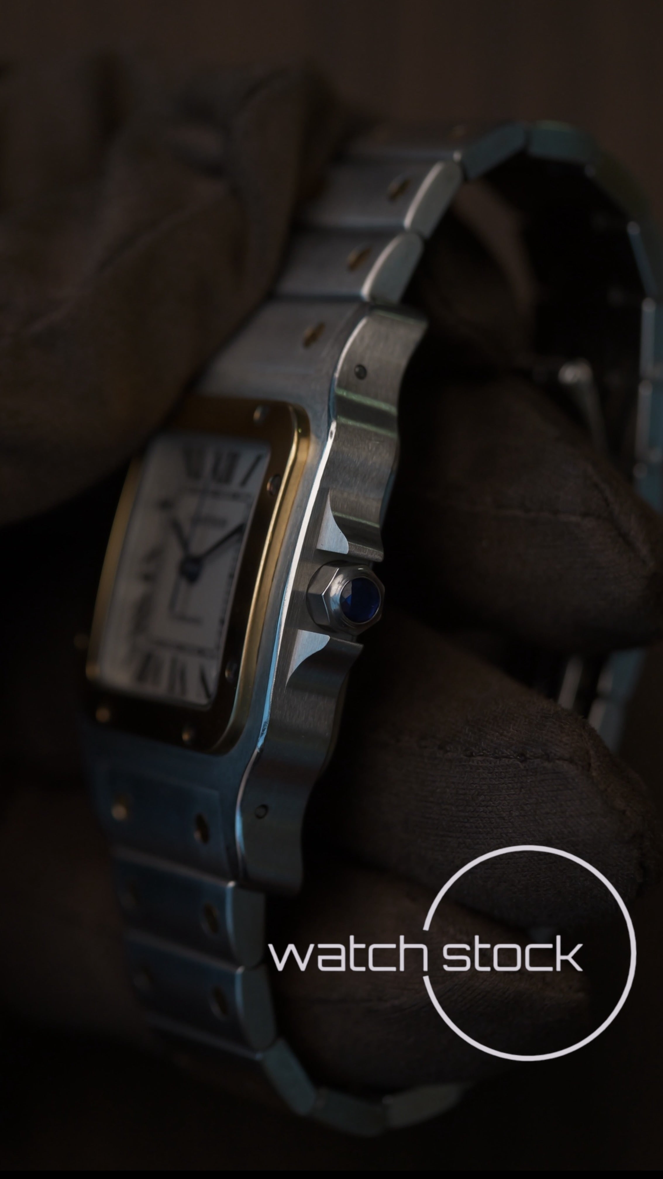 Cartier santos galbee XL Gold Steel ref.2823 Automatic 32x45mm