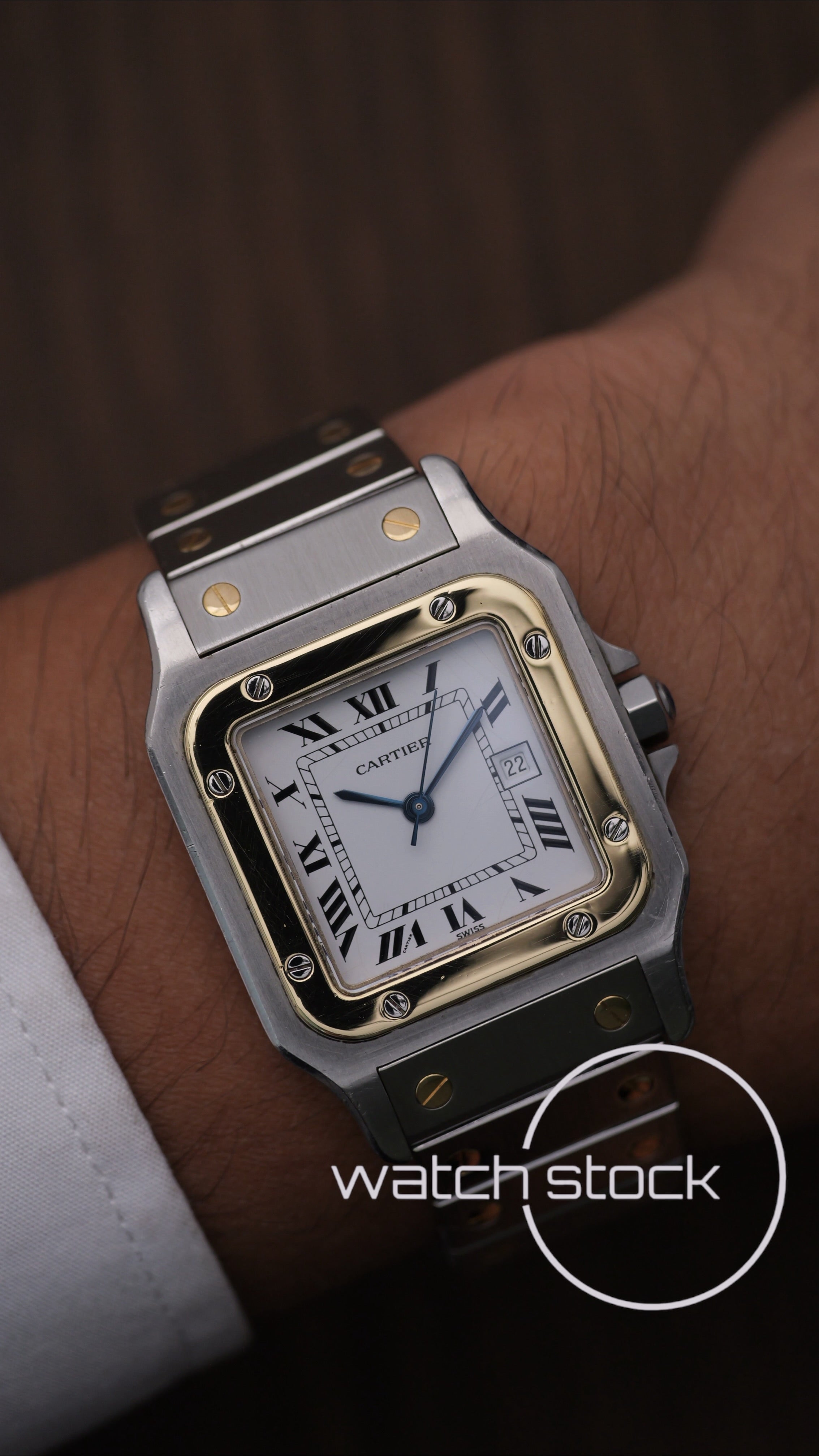 Cartier santos carré CHIUSURA A SCOMPARSA ref.2961 Automatic vintage 29x41mm