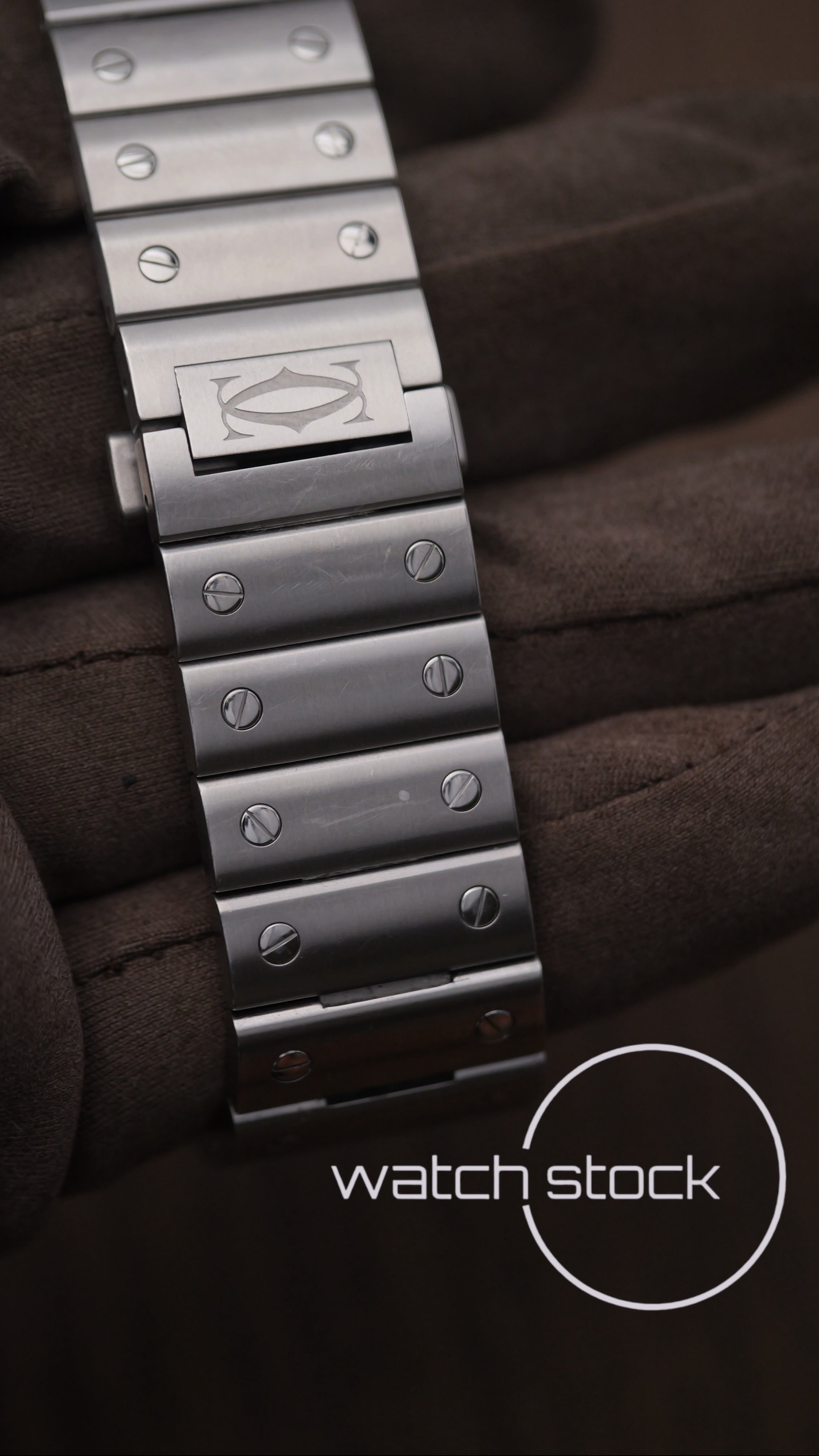 Cartier Santos LM blue dial Full Set