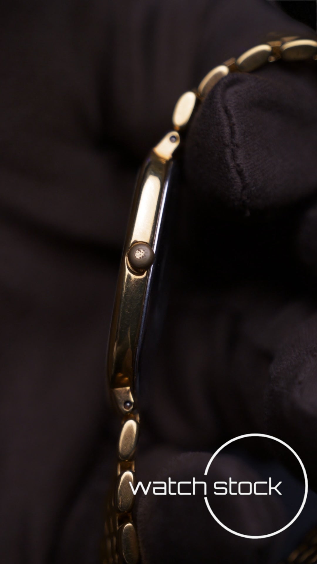 Coppia Omega de ville bracciale chicchi di riso placcati oro ref: 39508772 anno 1989