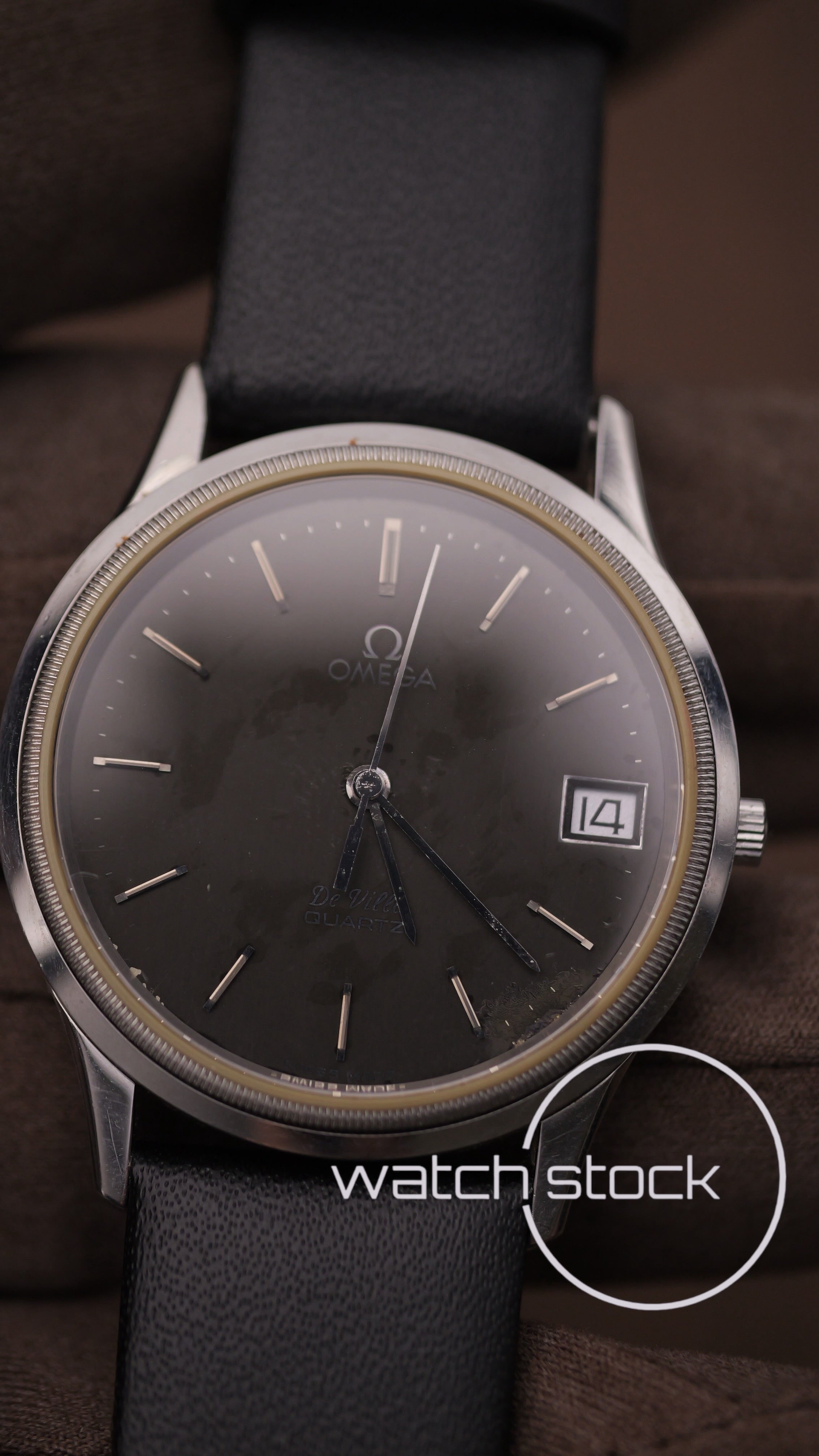 Omega De Ville vintage Quartz Black Dial